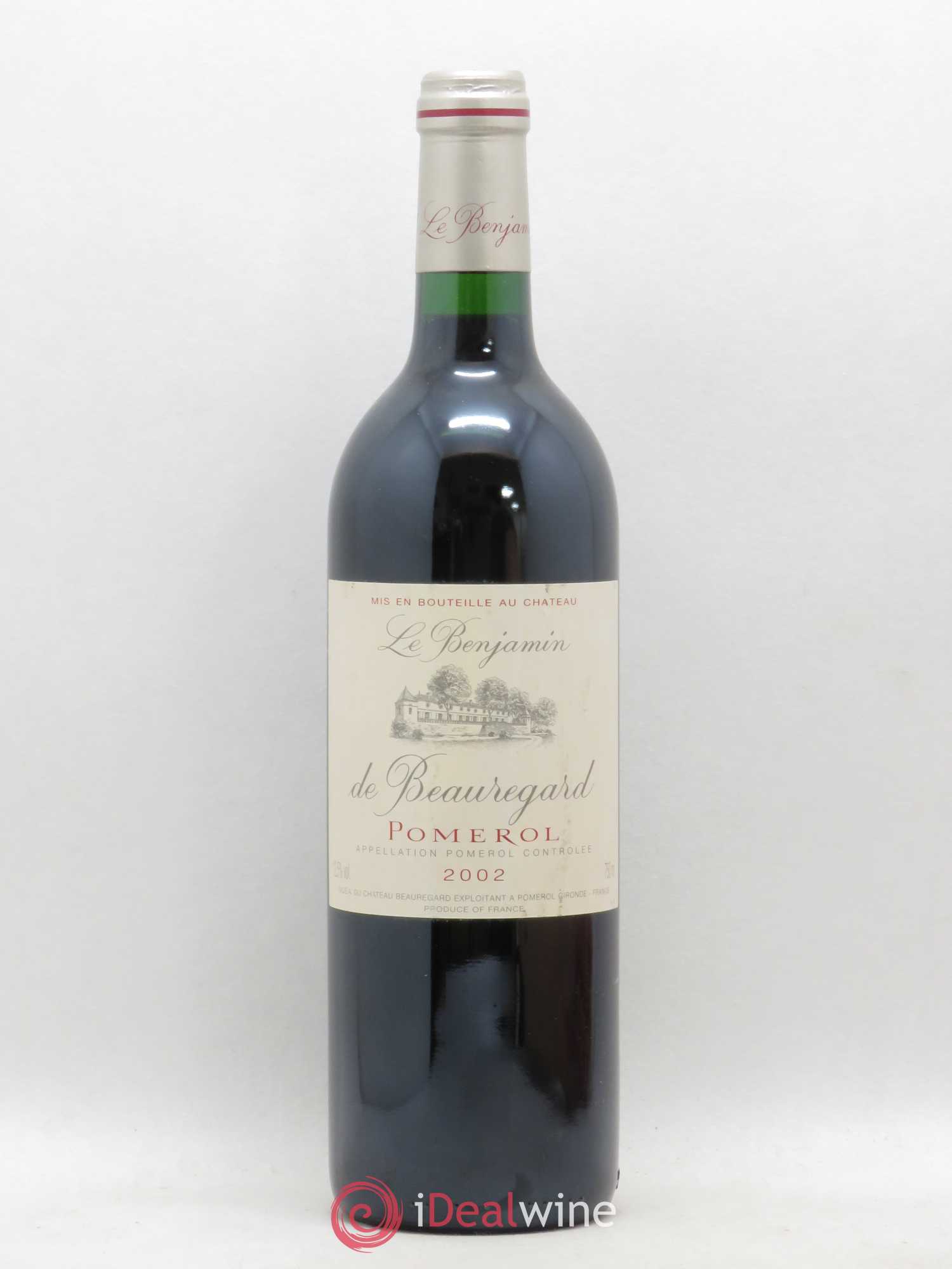 Pomerol Le Benjamin de Beauregard 2002 - Posten von 1 Flasche - 0