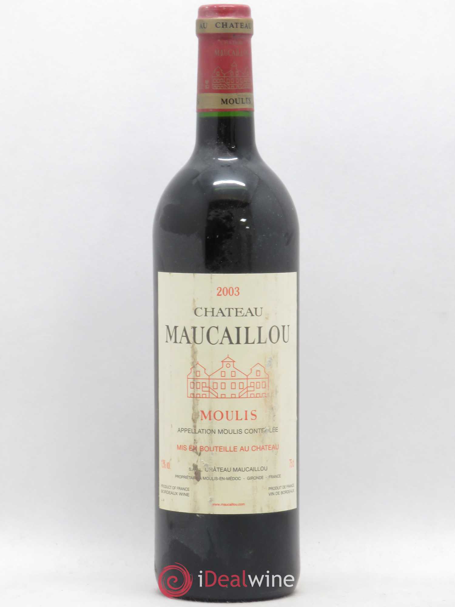 Château Maucaillou 2003 - Lot de 1 bouteille - 0
