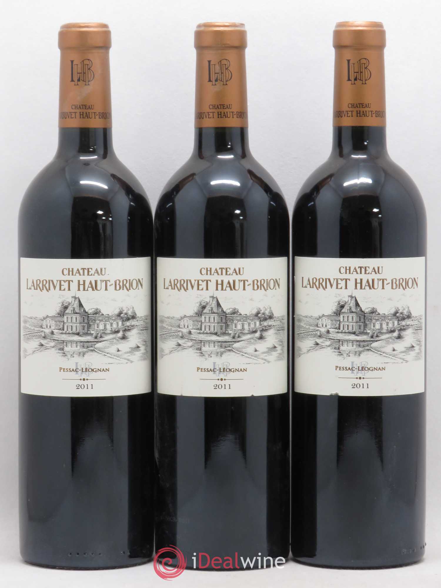 Château Larrivet Haut-Brion 2011 - Lot de 3 bouteilles - 0