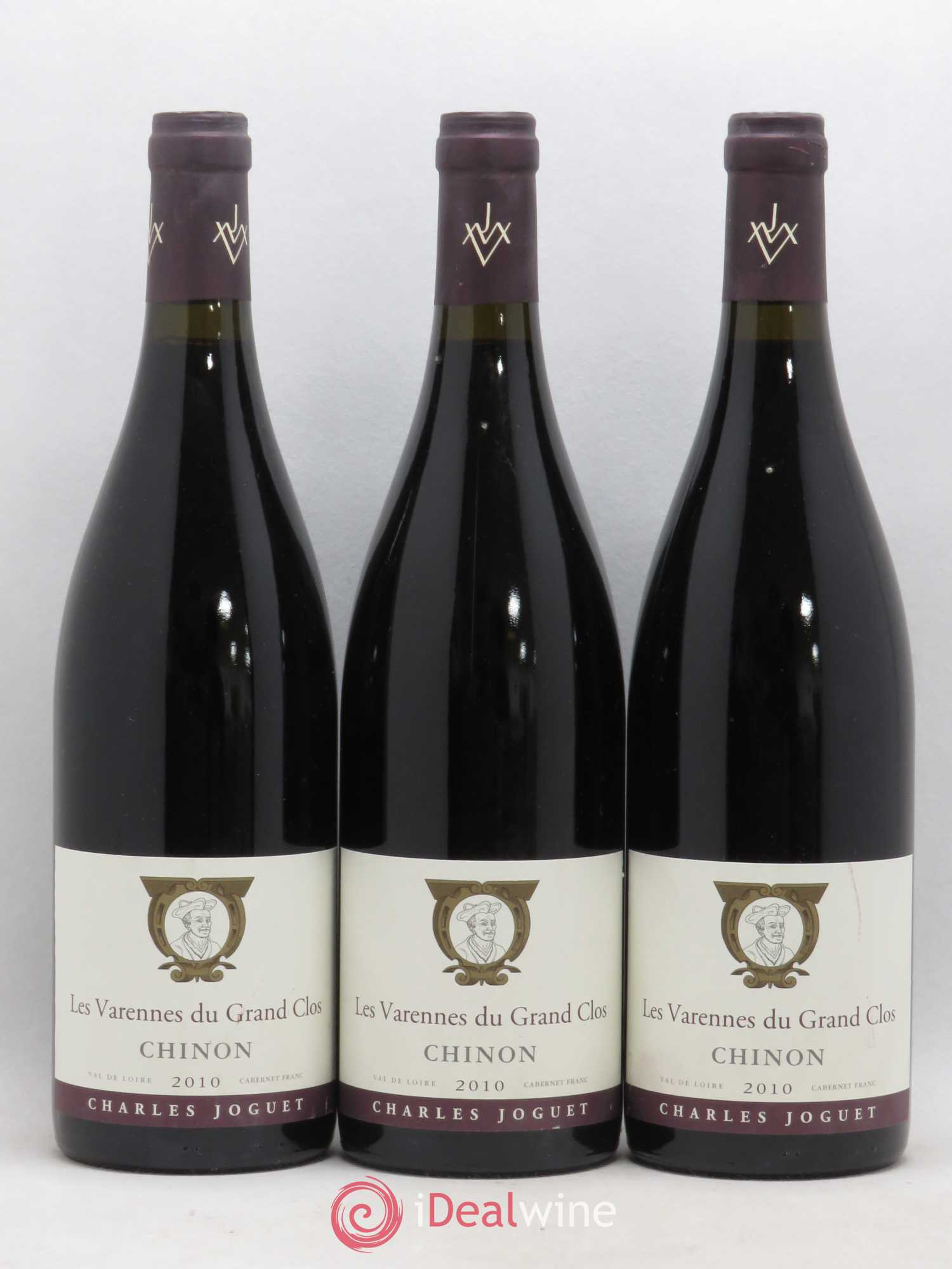 Chinon Les Varennes du Grand Clos Charles Joguet 2010 - Lot de 3 bouteilles - 0