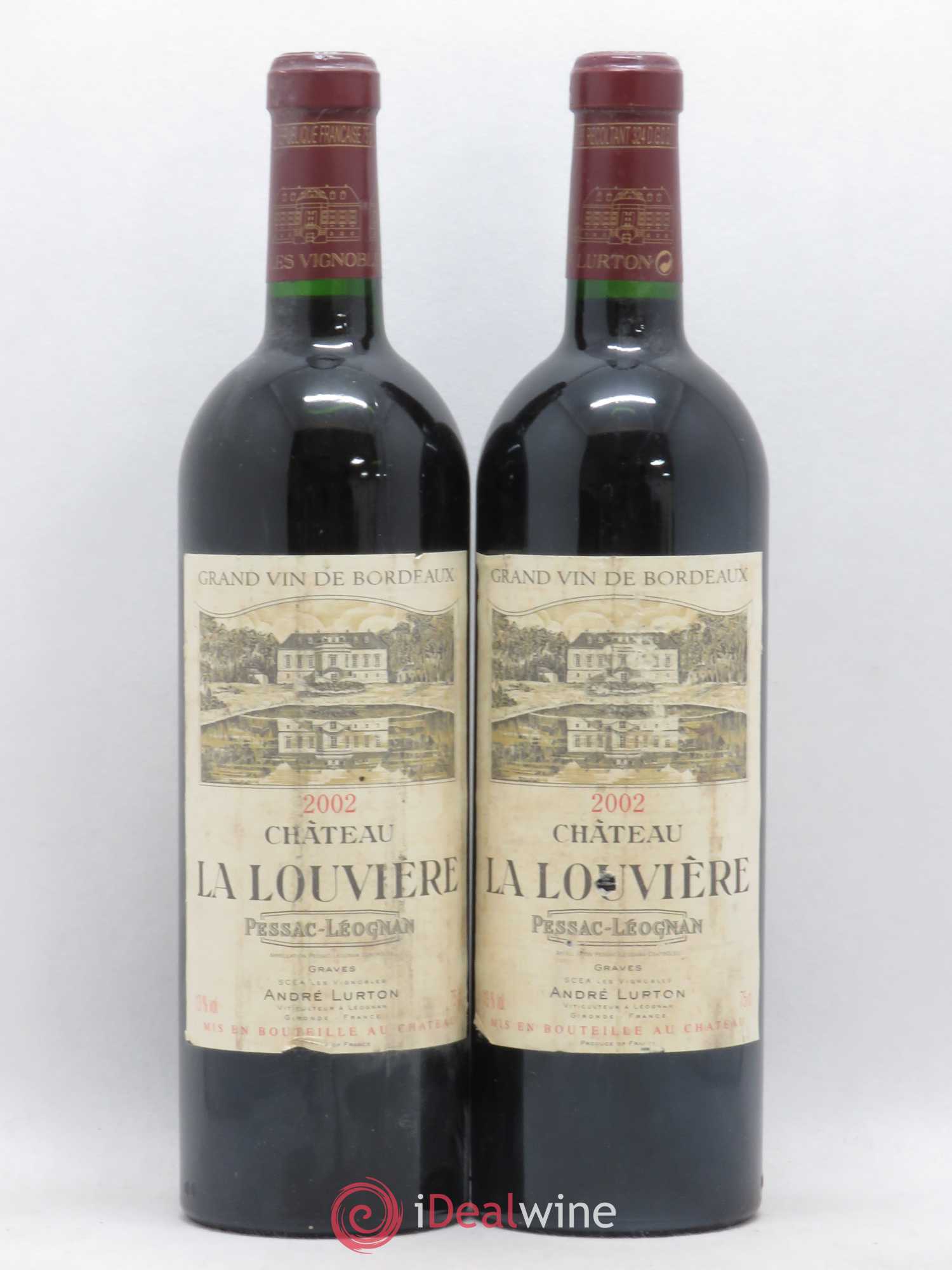 Château la Louvière 2002 - Lot de 2 bouteilles - 0