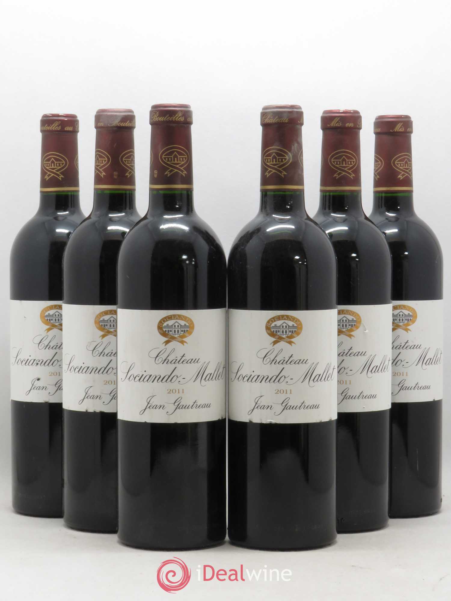 Château Sociando Mallet 2011 - Lot de 6 bouteilles - 0