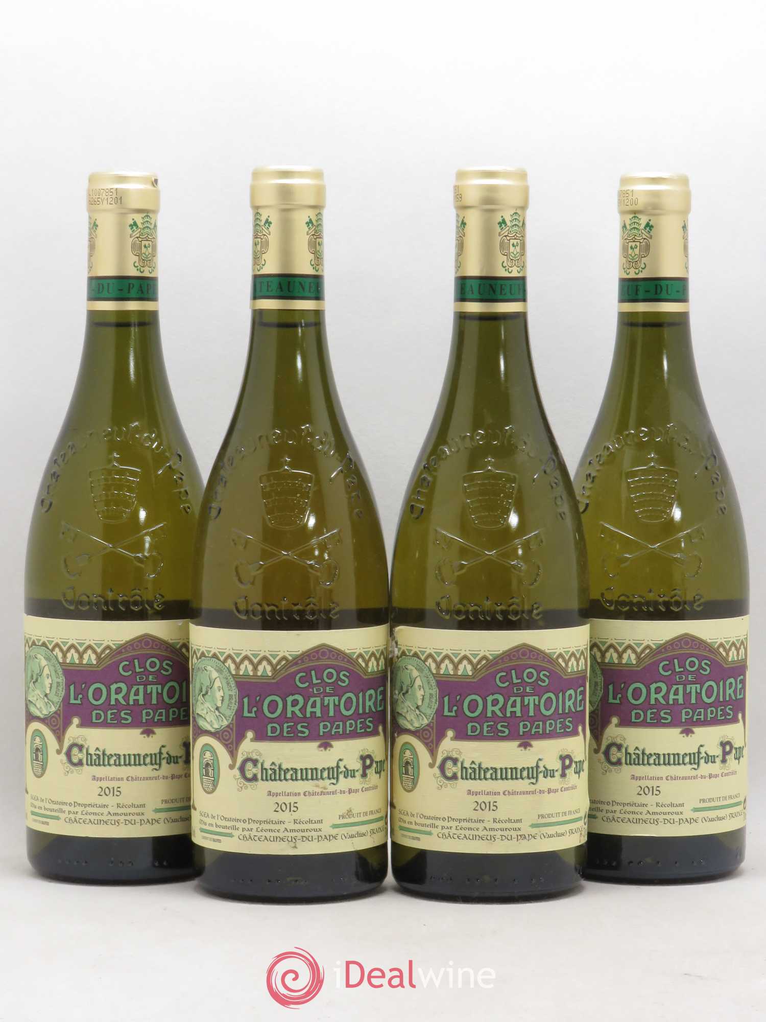 Châteauneuf-du-Pape Clos de l'Oratoire des Papes 2015 - Lot de 4 bouteilles - 0