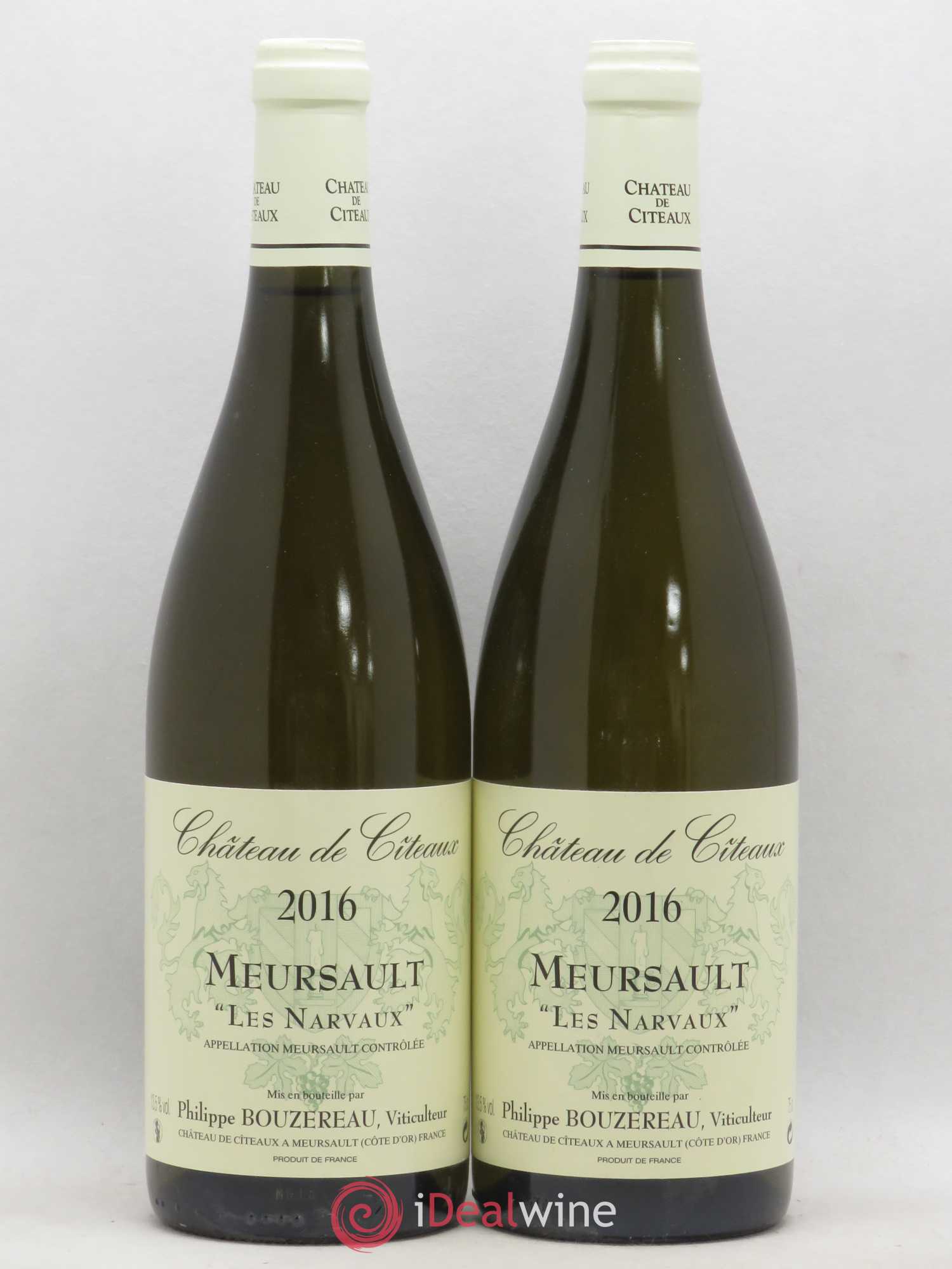 Meursault Narvaux Bouzereau Château de Cîteaux 2016 - Posten von 2 Flaschen - 0