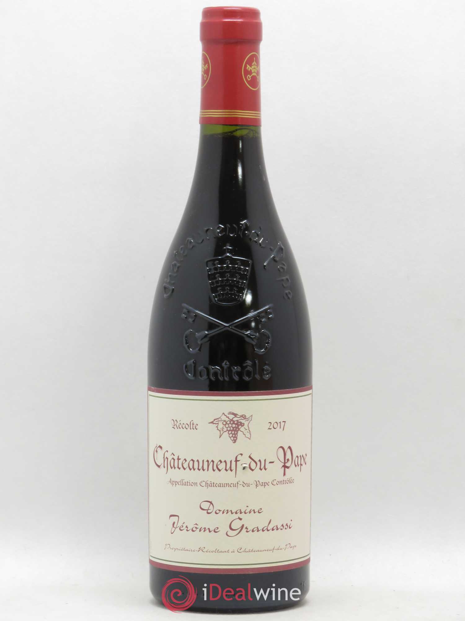Châteauneuf-du-Pape Jerome Gradassi 2017 - Lot de 1 bouteille - 0