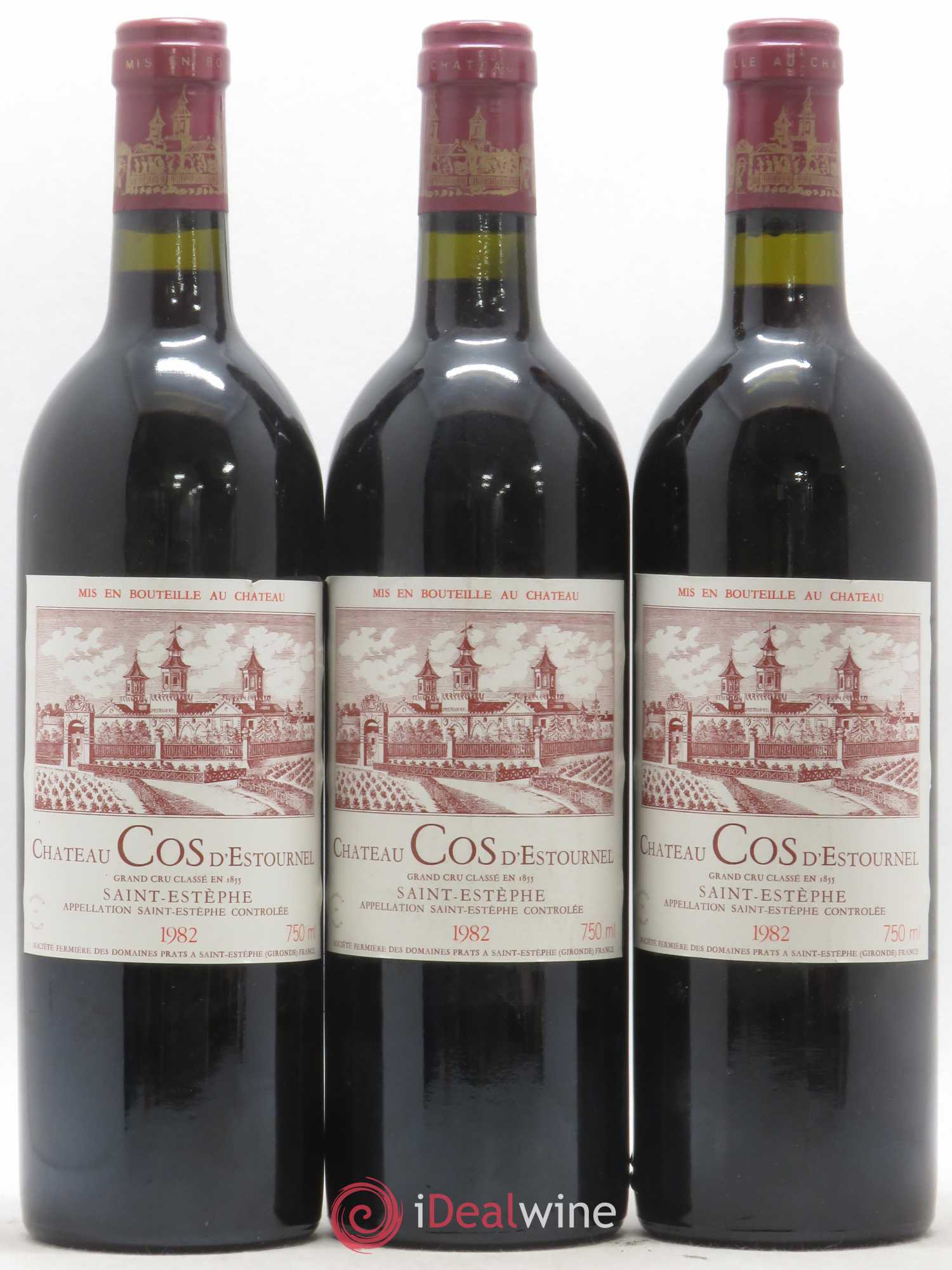 Cos d'Estournel 2ème Grand Cru Classé 1982 - Lot de 3 bouteilles - 0