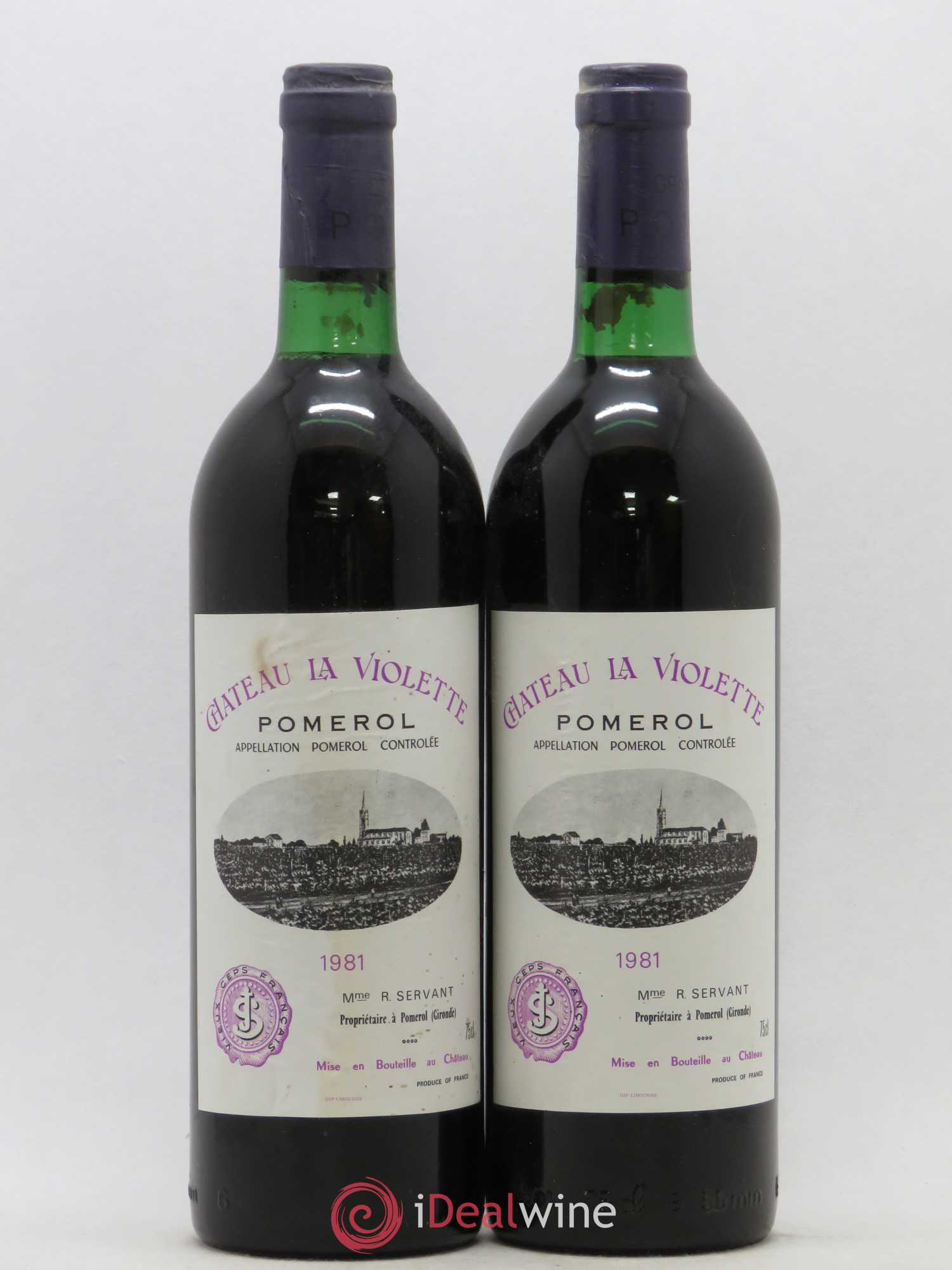 Château la Violette 1981 - Lot de 2 bouteilles - 0