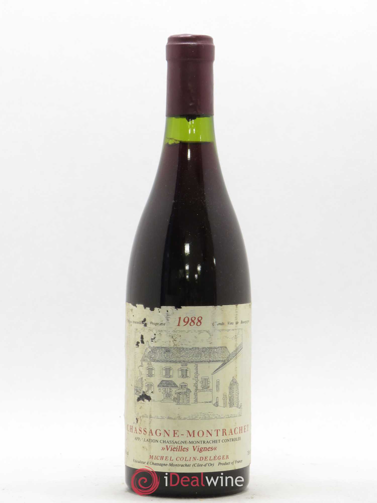 Chassagne-Montrachet Vieilles Vignes Michel Colin Deléger 1988 - Posten von 1 Flasche - 0