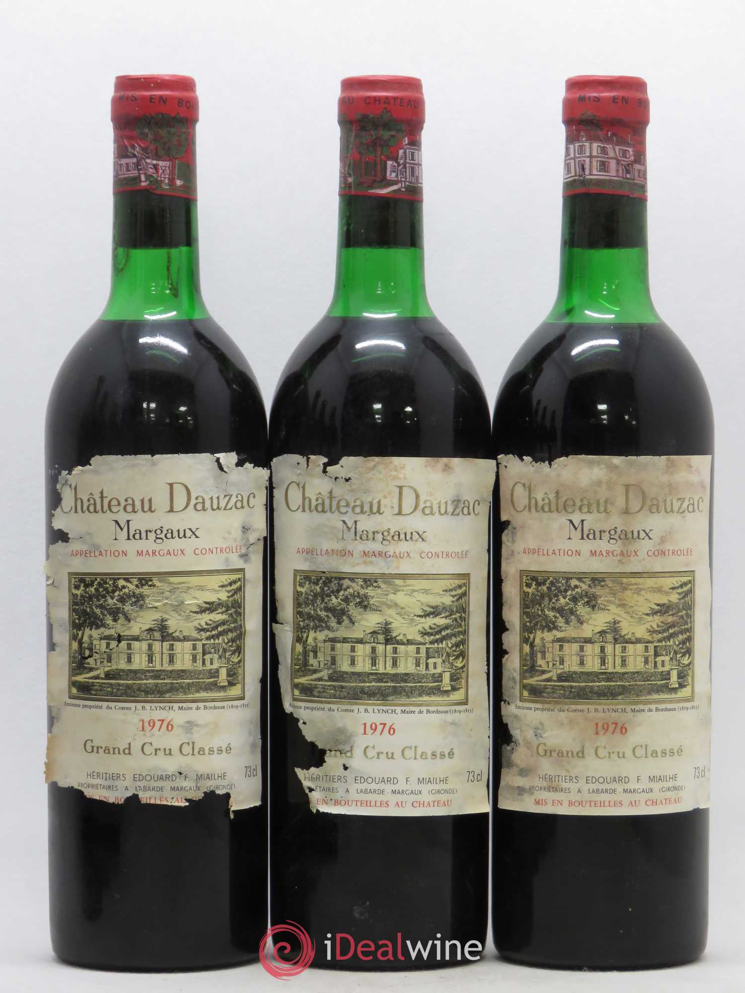 Château Dauzac 5ème Grand Cru Classé 1976 - Lot de 6 bouteilles - 1