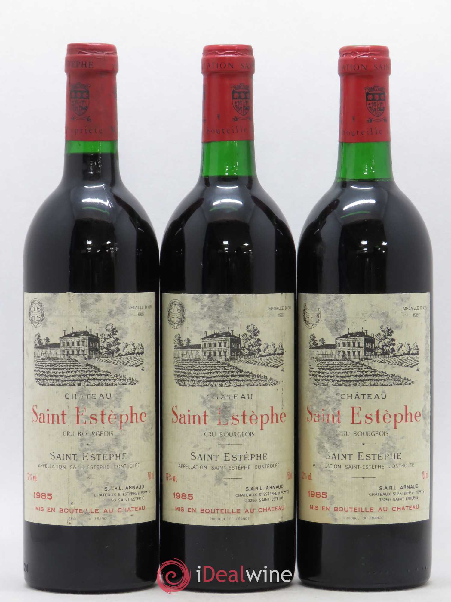 Château Saint-Estèphe 1985 - Lot de 3 bouteilles - 0