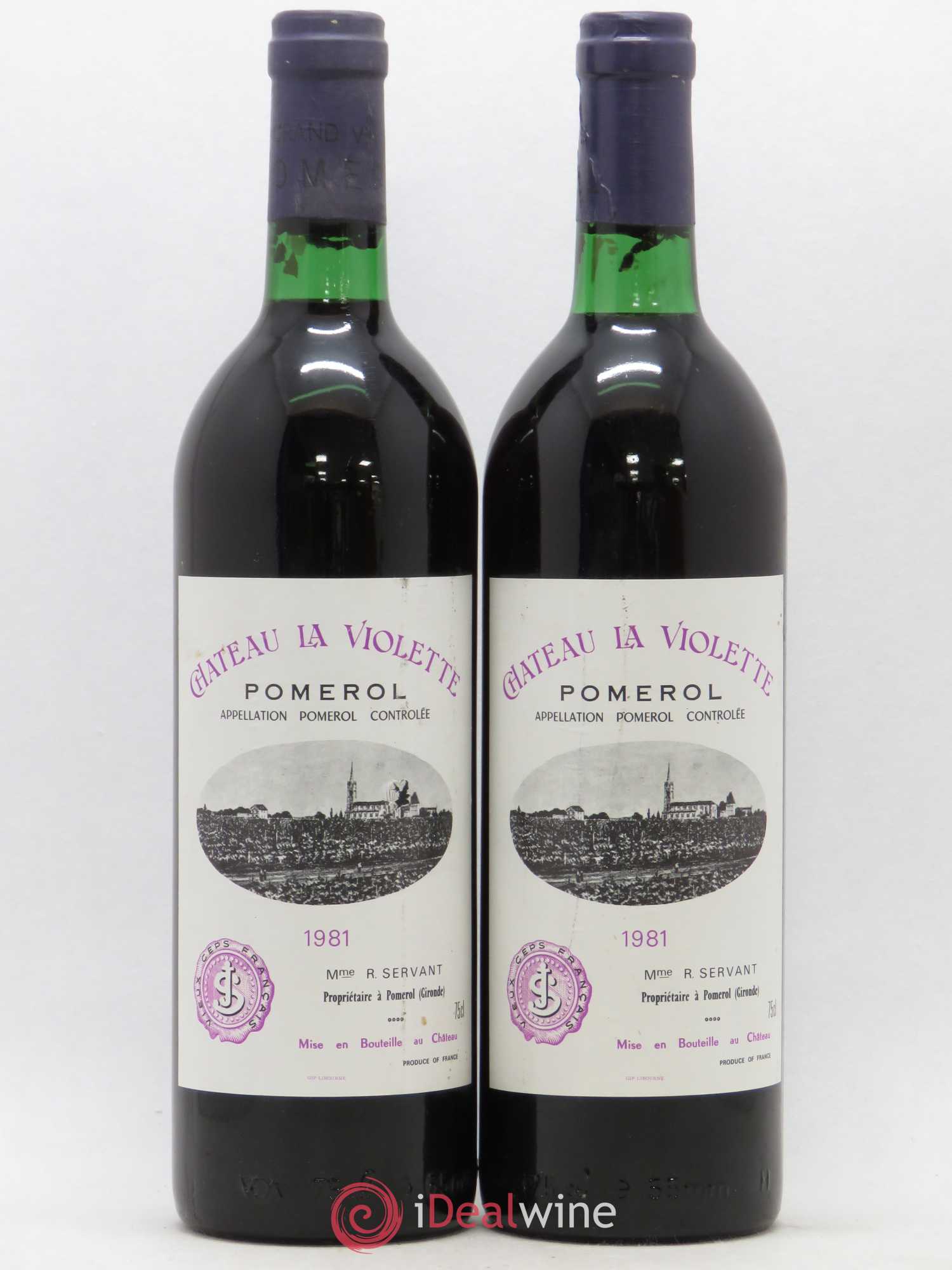 Château la Violette 1981 - Lot de 2 bouteilles - 0