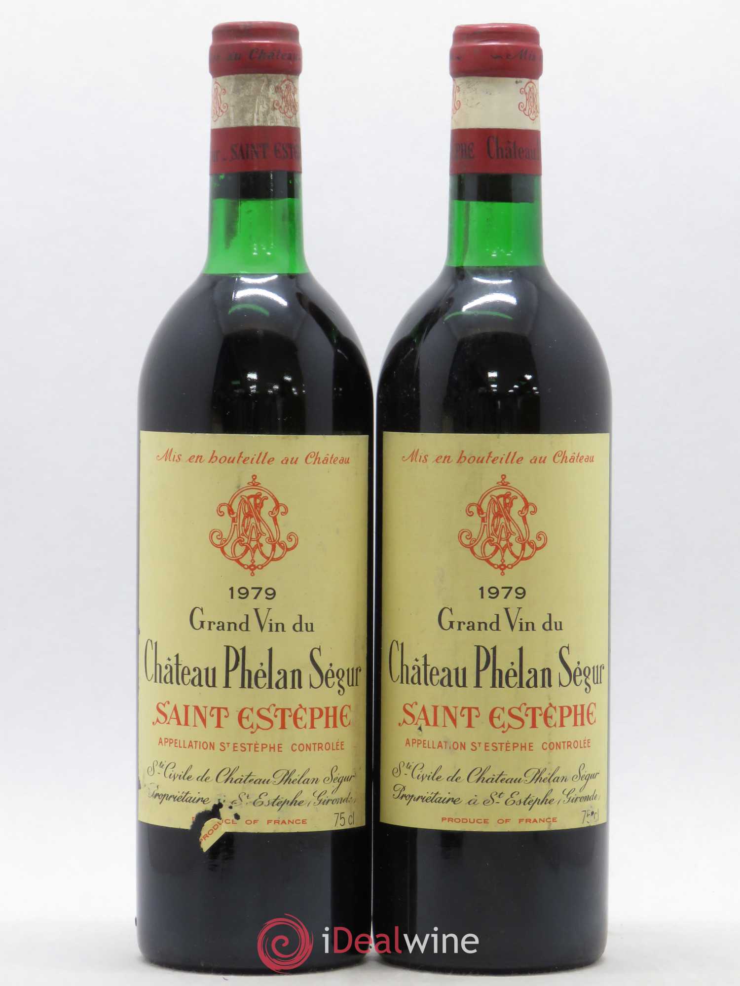 Château Phélan Ségur 1979 - Lot de 2 bouteilles - 0