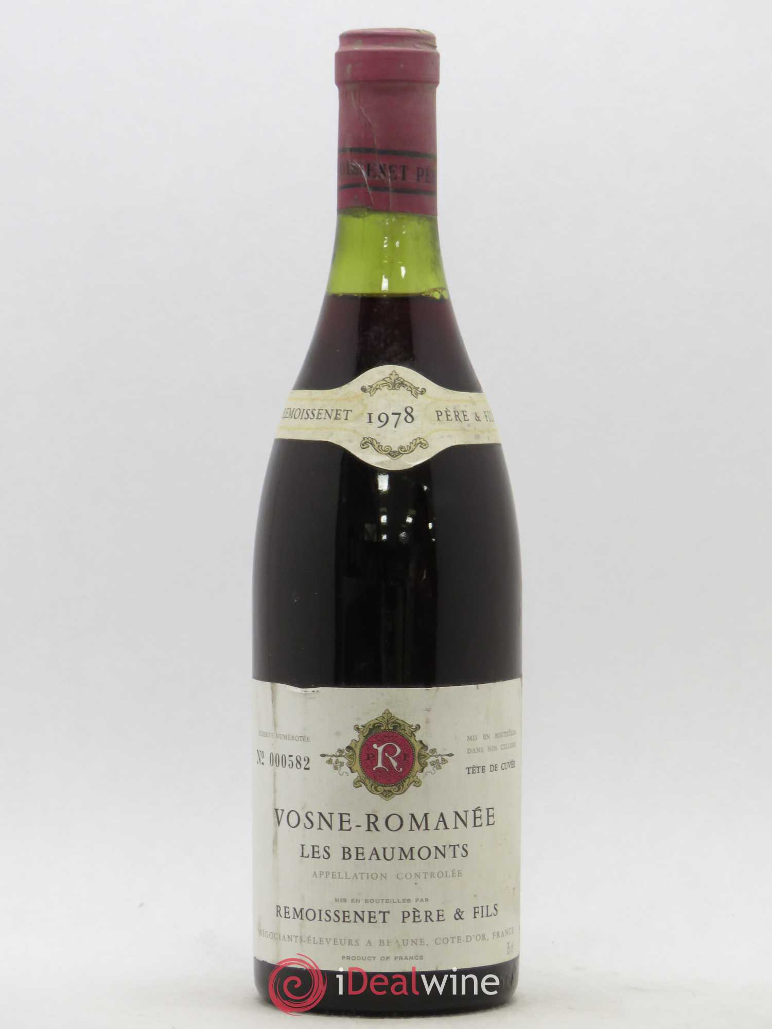 Vosne-Romanée Les Beaumonts Remoissenet 1978 - Lotto di 1 bottiglia - 0