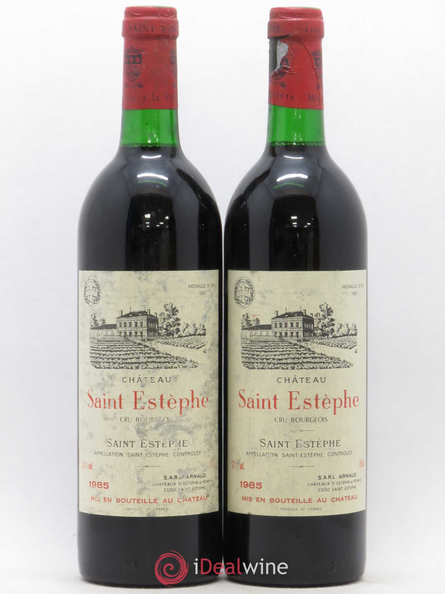 Château Saint-Estèphe 1985 - Lot de 2 bouteilles - 0
