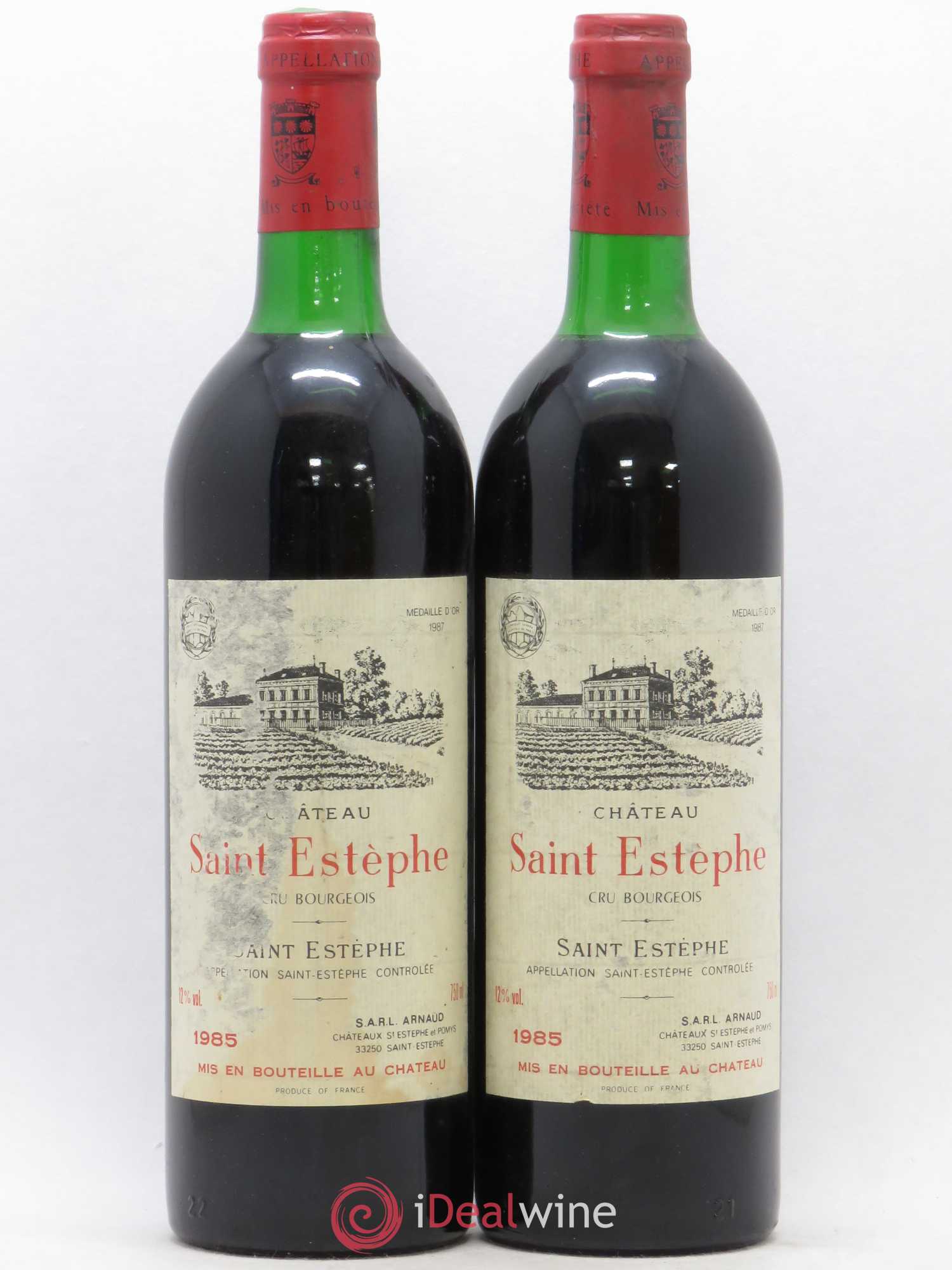 Château Saint-Estèphe 1985 - Lot de 2 bouteilles - 0