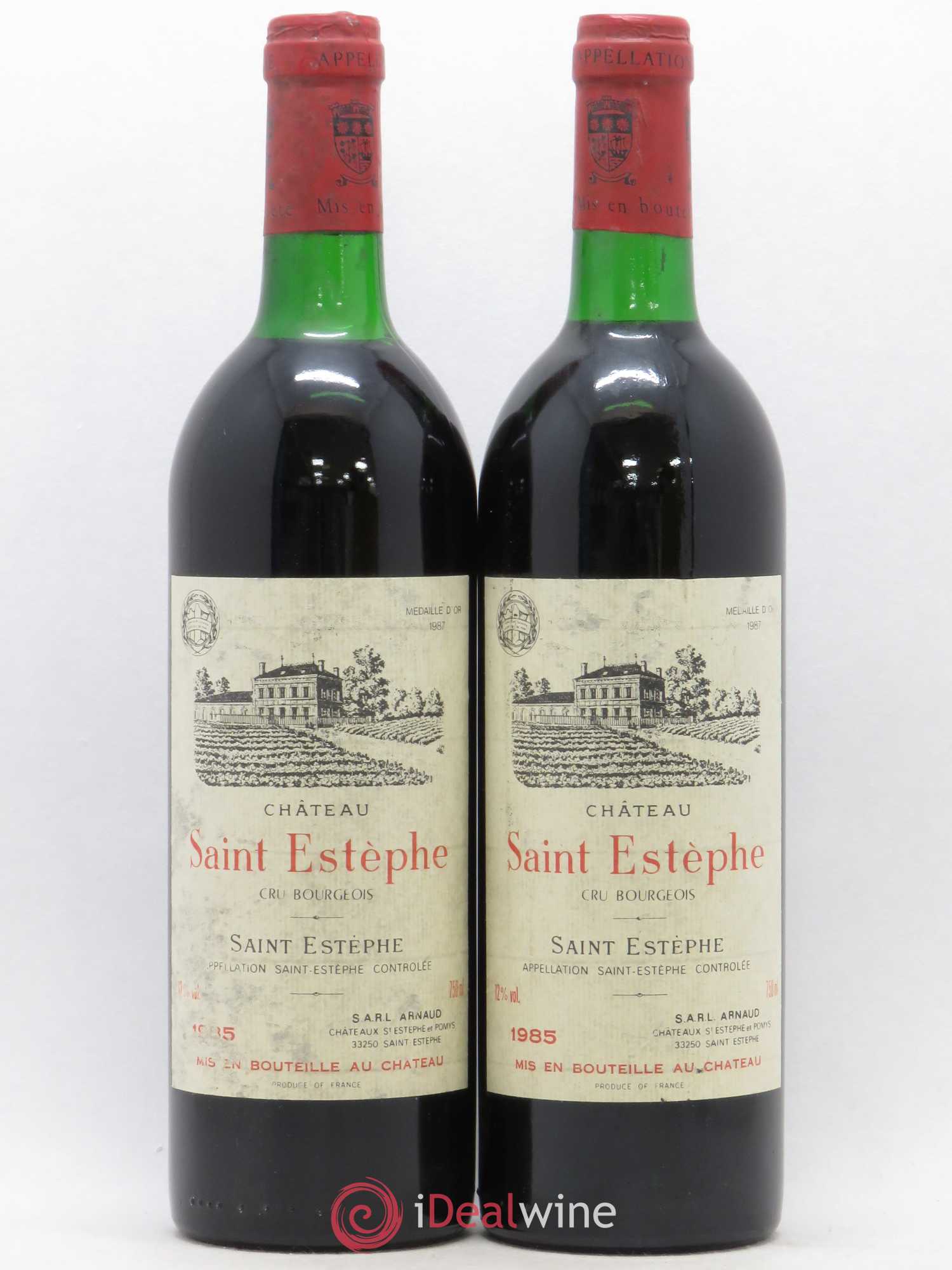 Château Saint-Estèphe 1985 - Lot de 2 bouteilles - 0