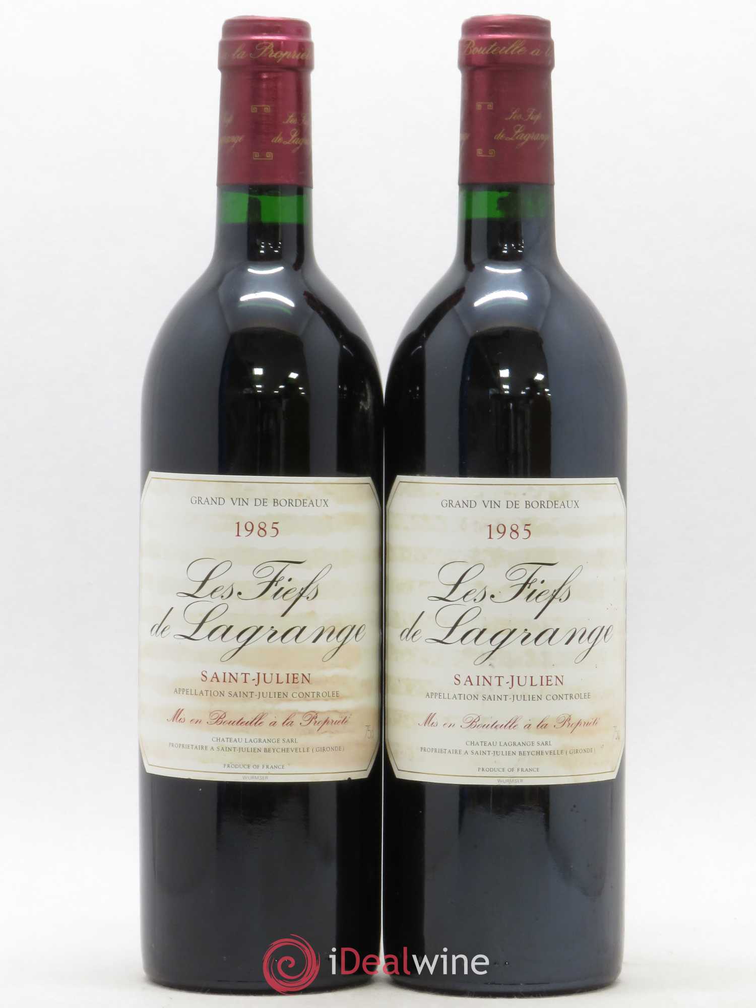 Les Fiefs de Lagrange Second Vin (sans prix de réserve) 1985 - Lot de 2 bouteilles - 0