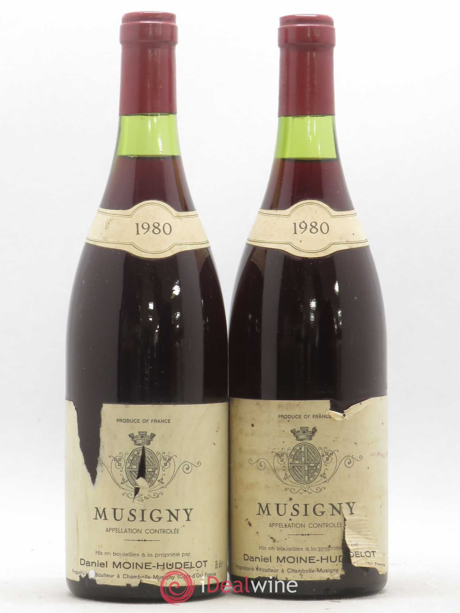 Musigny Grand Cru Moine-Hudelot (Domaine) 1980 - Lot de 2 bouteilles - 0