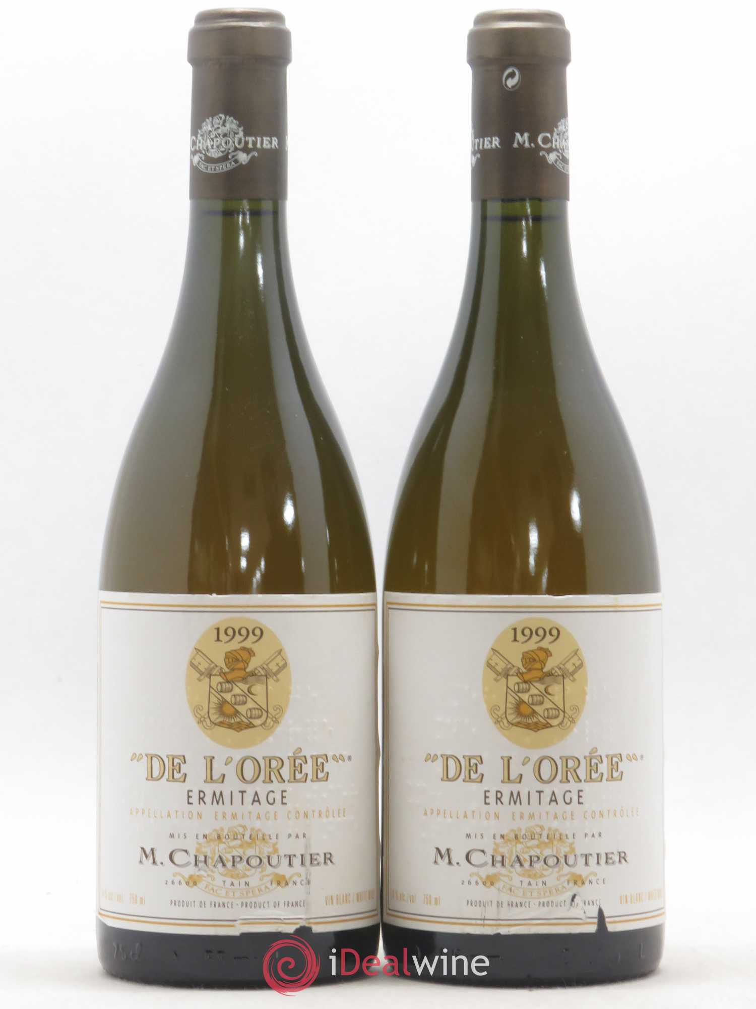 Hermitage Ermitage de l'Orée Chapoutier 1999 - Lot de 2 bouteilles - 0