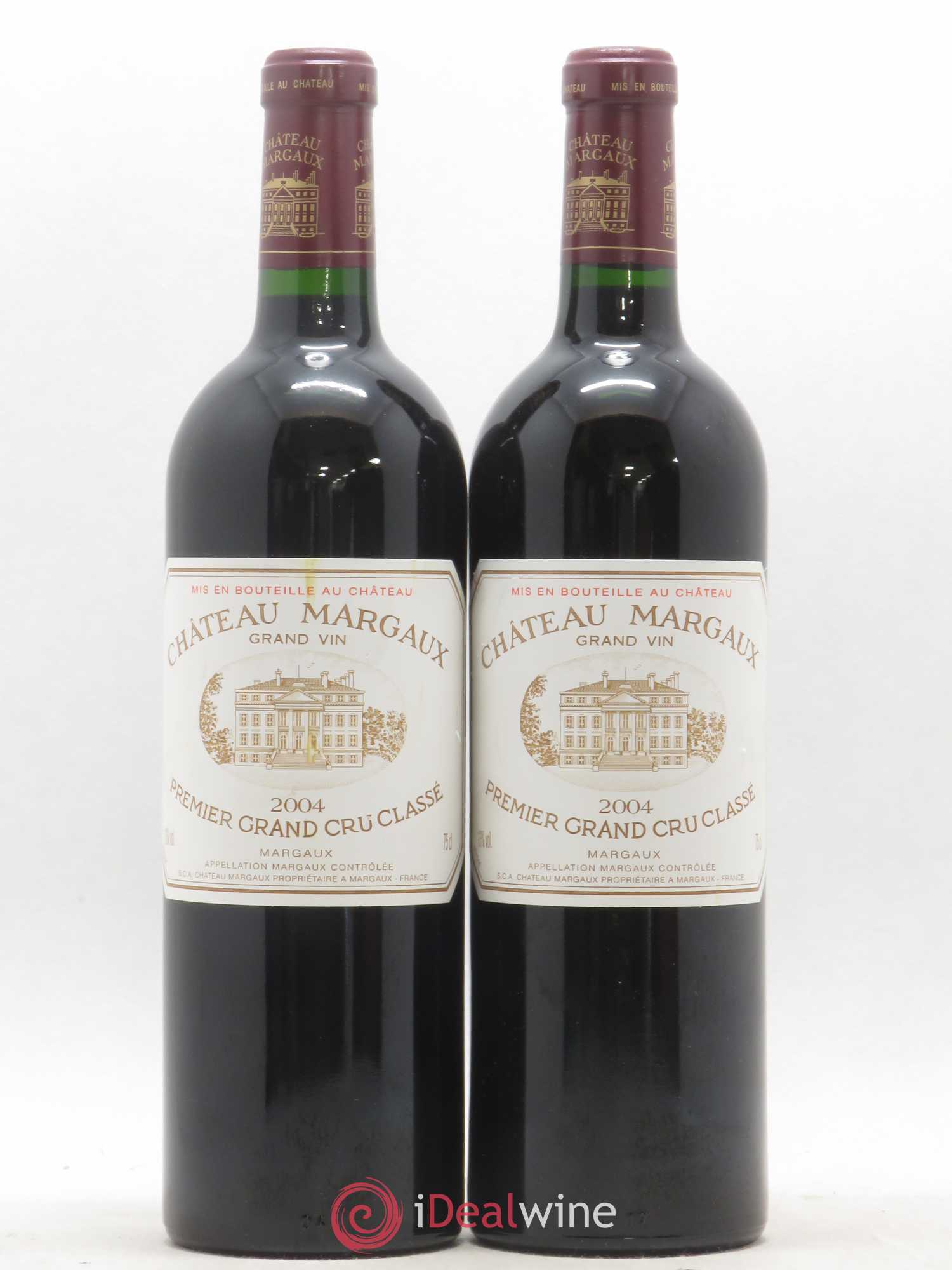 Château Margaux 1er Grand Cru Classé 2004 - Lot de 2 bouteilles - 0