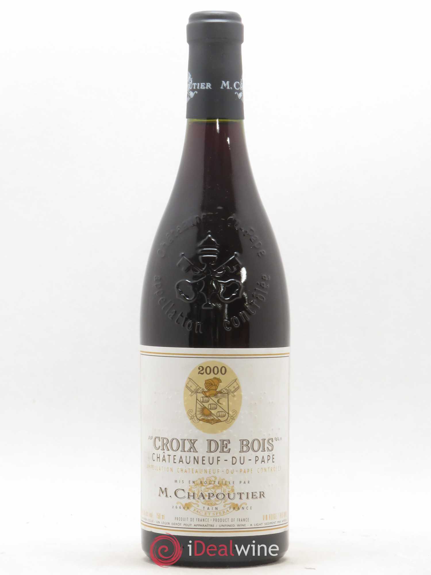 Châteauneuf-du-Pape Croix de Bois Chapoutier 2000 - Lot de 1 bouteille - 0