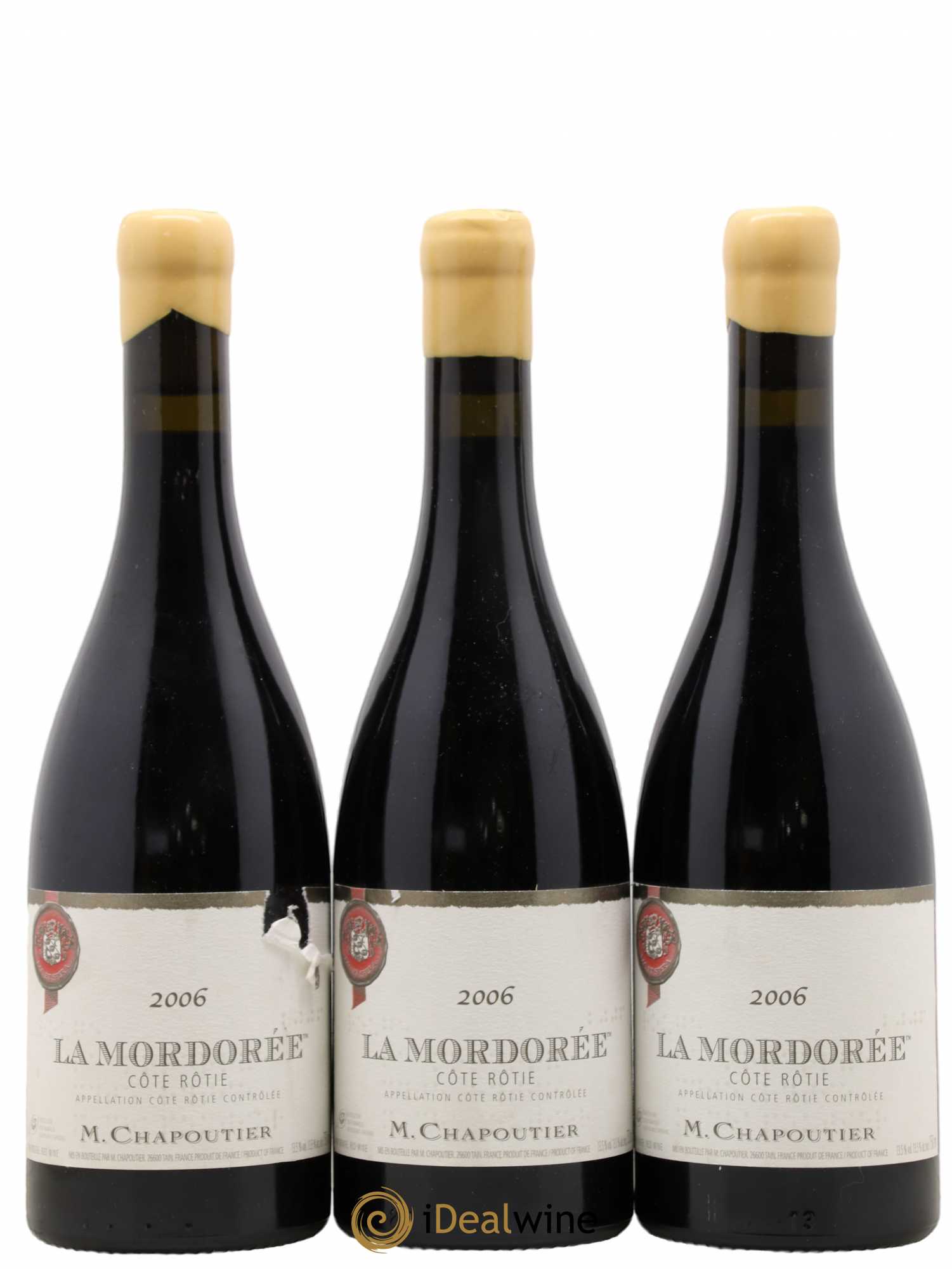 Côte-Rôtie La Mordorée Chapoutier 2006 - Lot de 3 bouteilles - 0