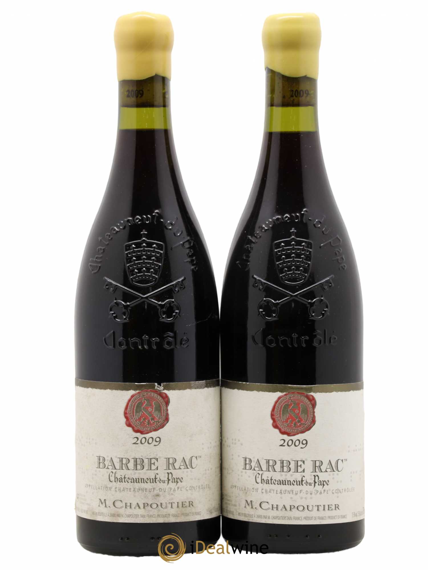 Châteauneuf-du-Pape Barbe Rac Chapoutier 2009 - Posten von 2 Flaschen - 0