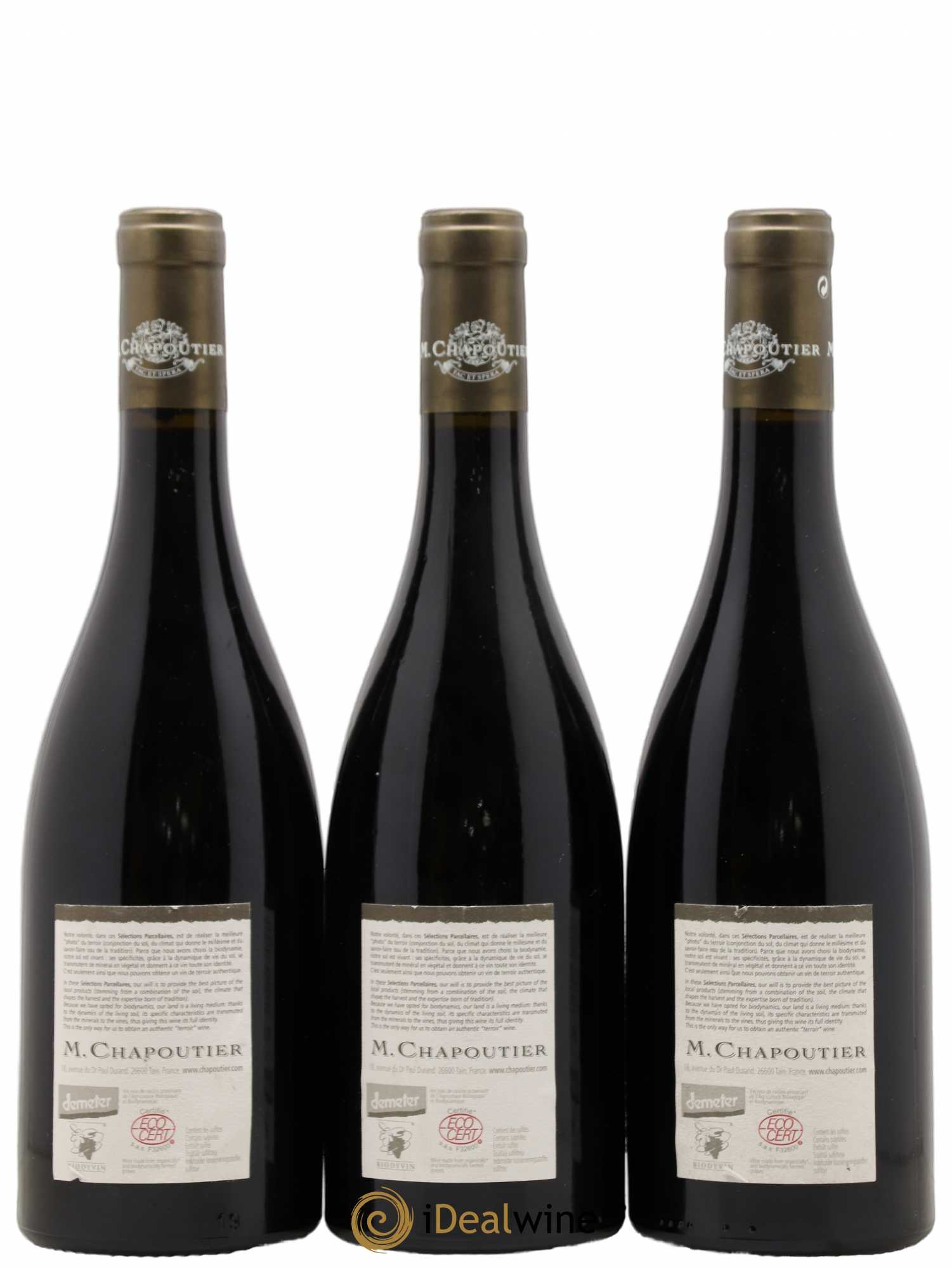 Hermitage Ermitage Le Pavillon Chapoutier 2005 - Lot de 3 bouteilles - 1