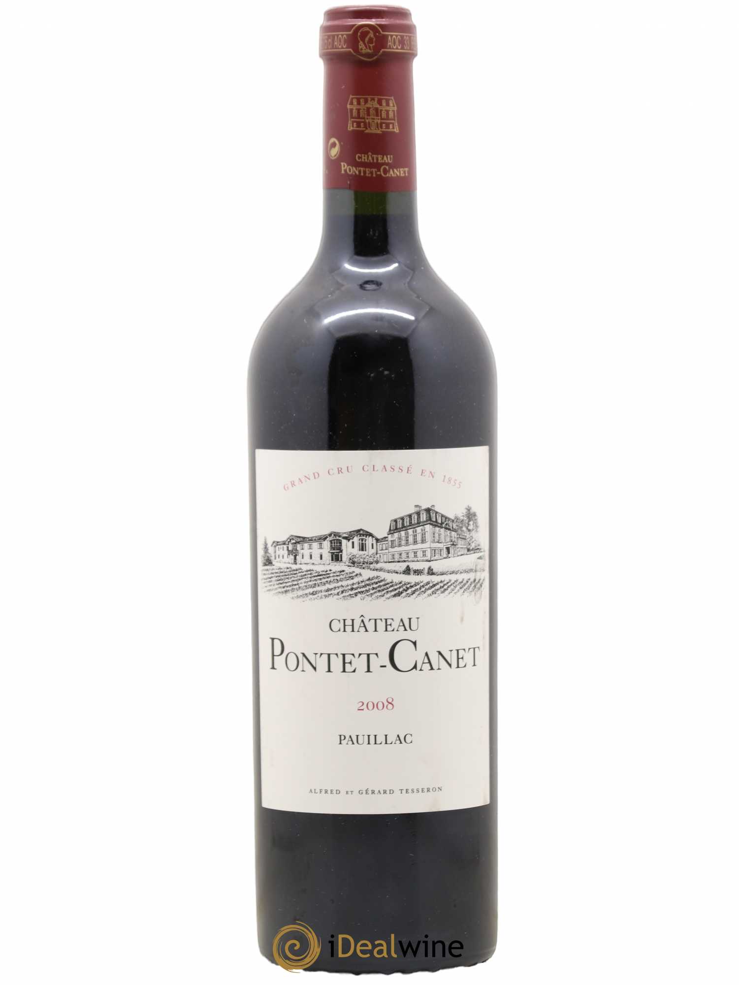 Château Pontet Canet 5ème Grand Cru Classé 2008 - Lot de 1 bouteille - 0