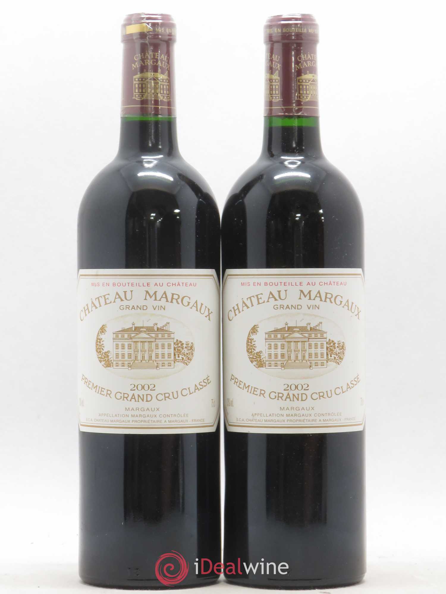 Château Margaux 1er Grand Cru Classé 2002 - Lot de 2 bouteilles - 0