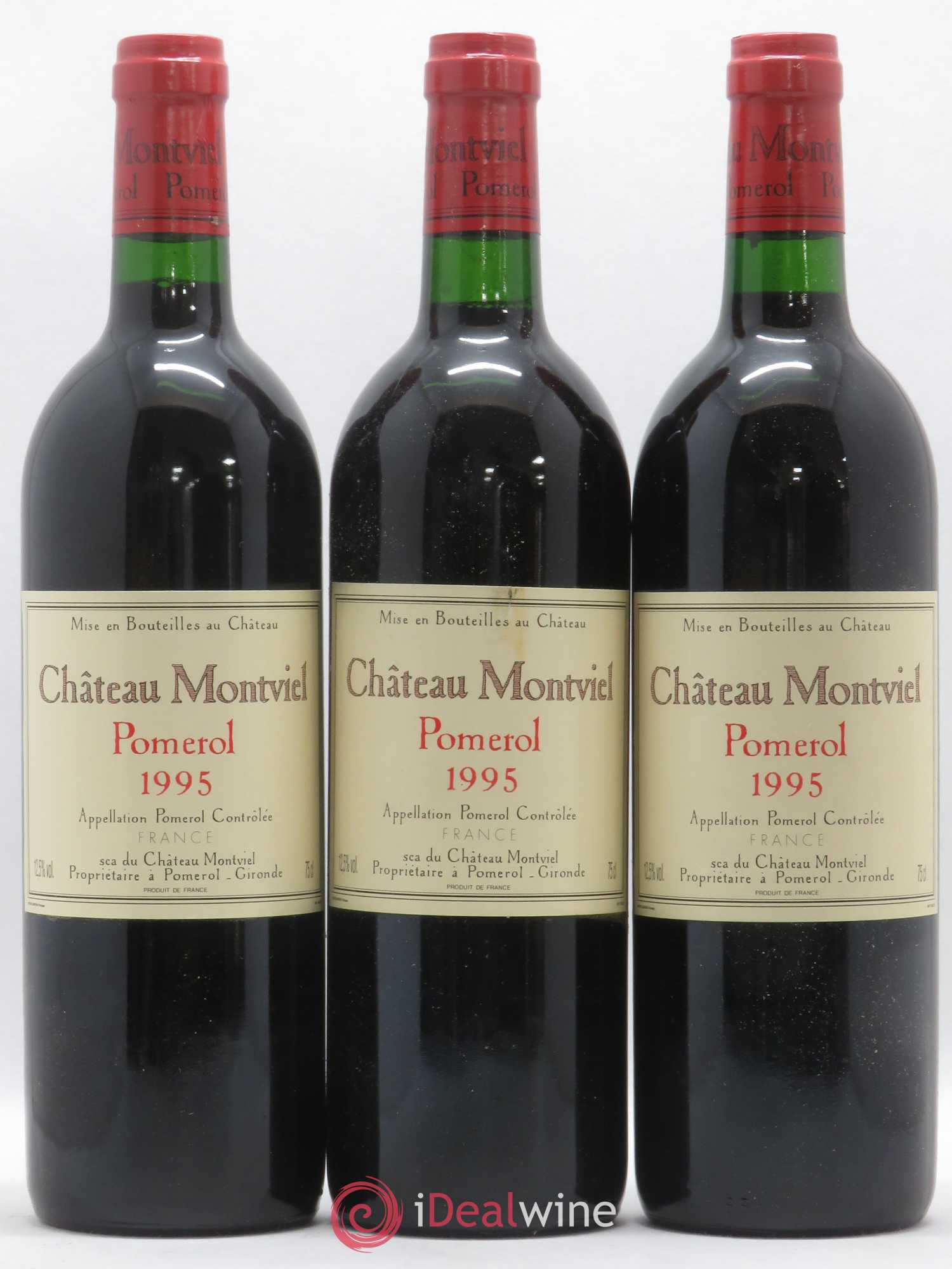 Château Montviel 1995 - Lot de 3 bouteilles - 0