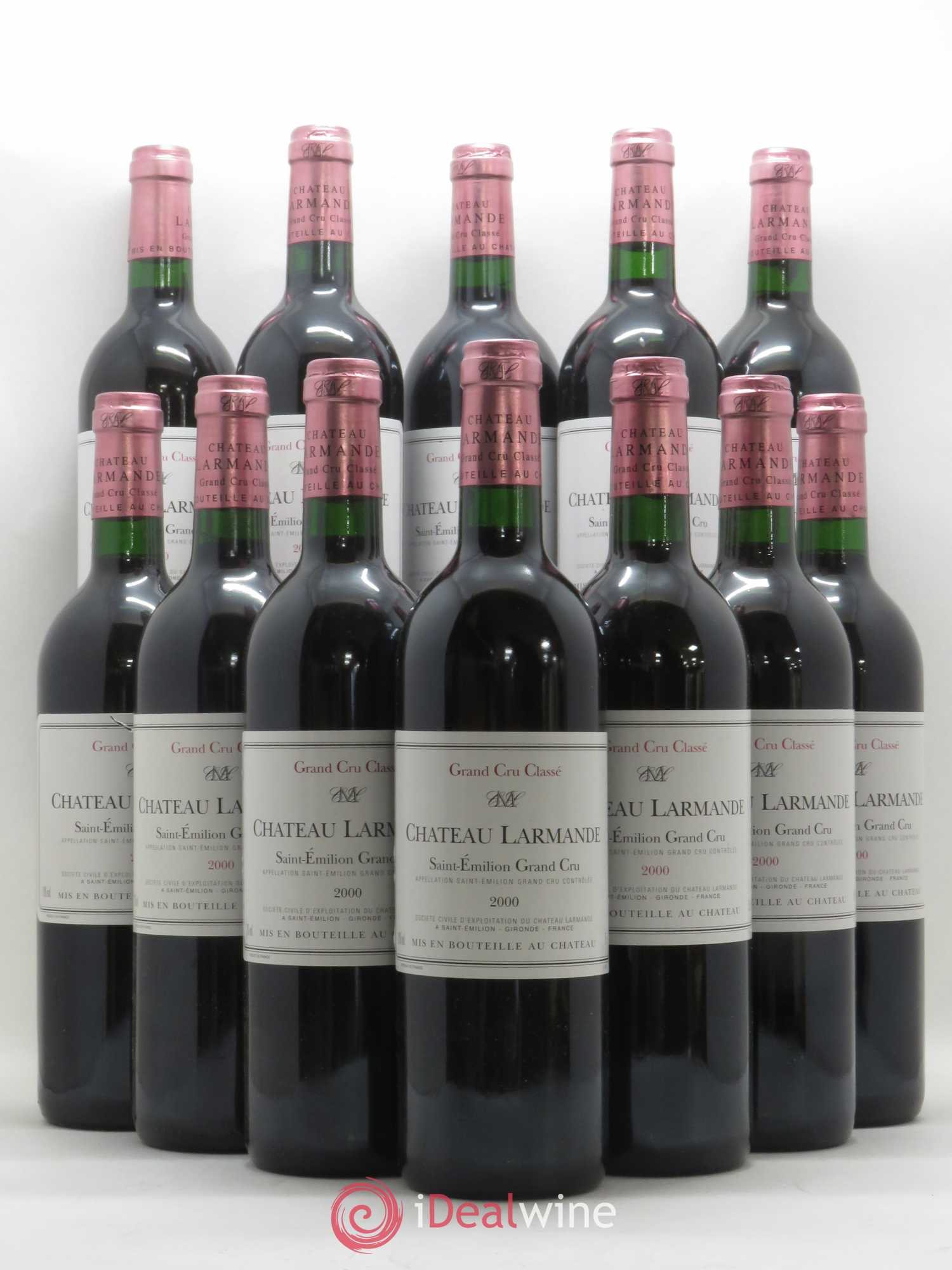 Château Larmande Grand Cru Classé 2000 - Lot de 12 bouteilles - 0