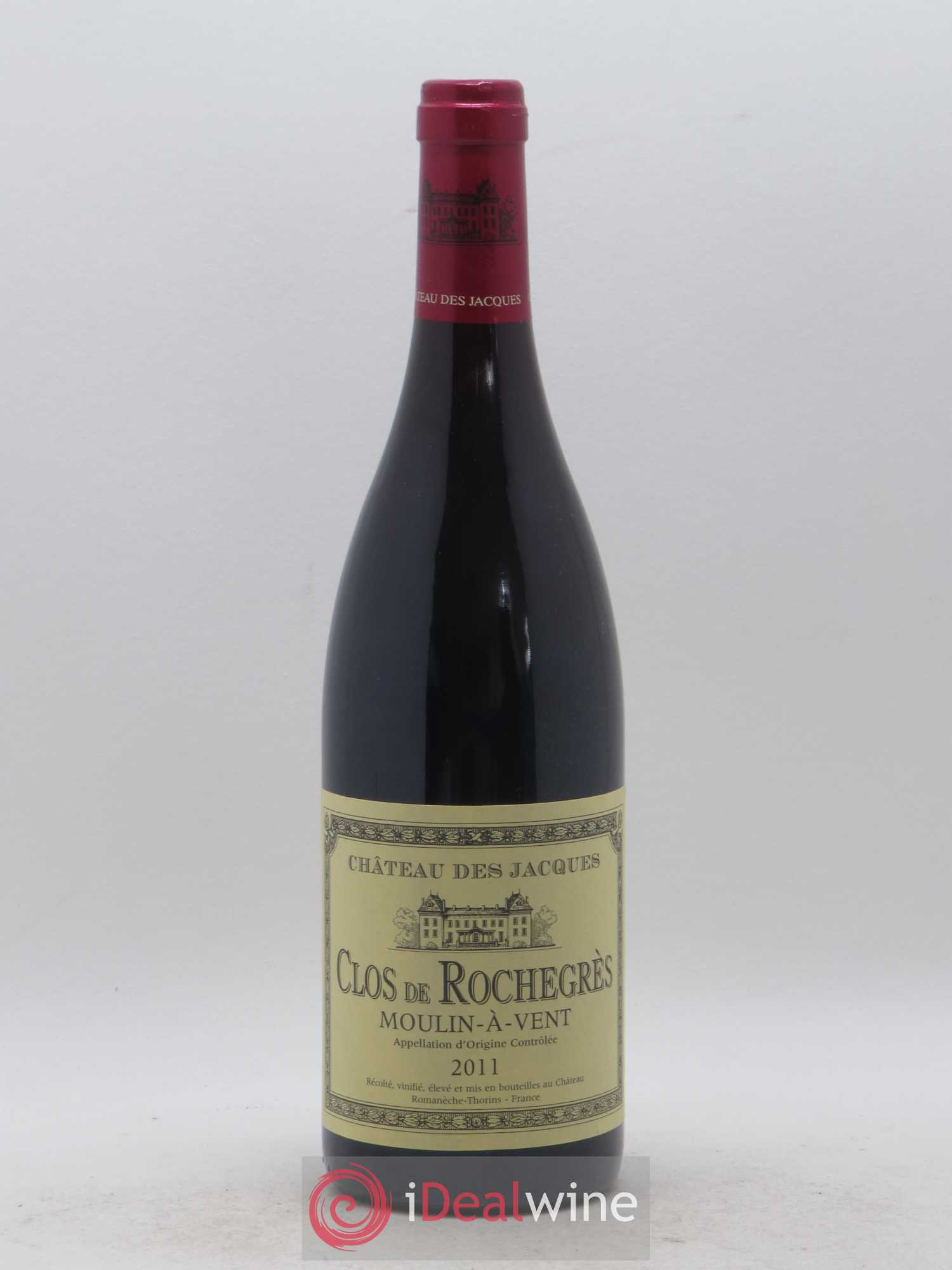 Moulin-à-Vent Clos de Rochegrès Château des Jacques 2011 - Lot de 1 bouteille - 0