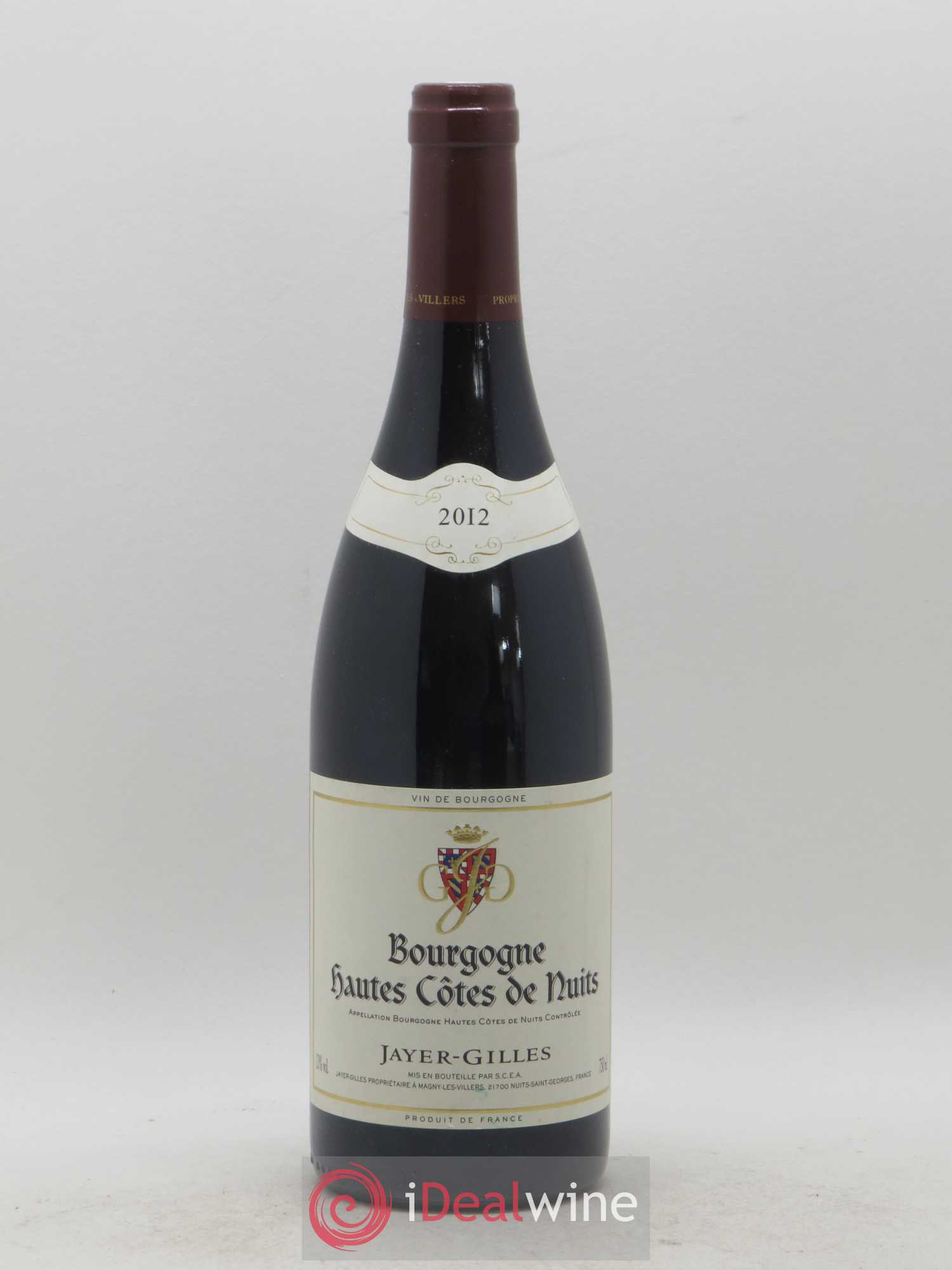 Hautes-Côtes de Nuits Hoffmann-Jayer (anciennement Jayer-Gilles) (sans prix de réserve) 2012 - Lot de 1 bouteille - 0