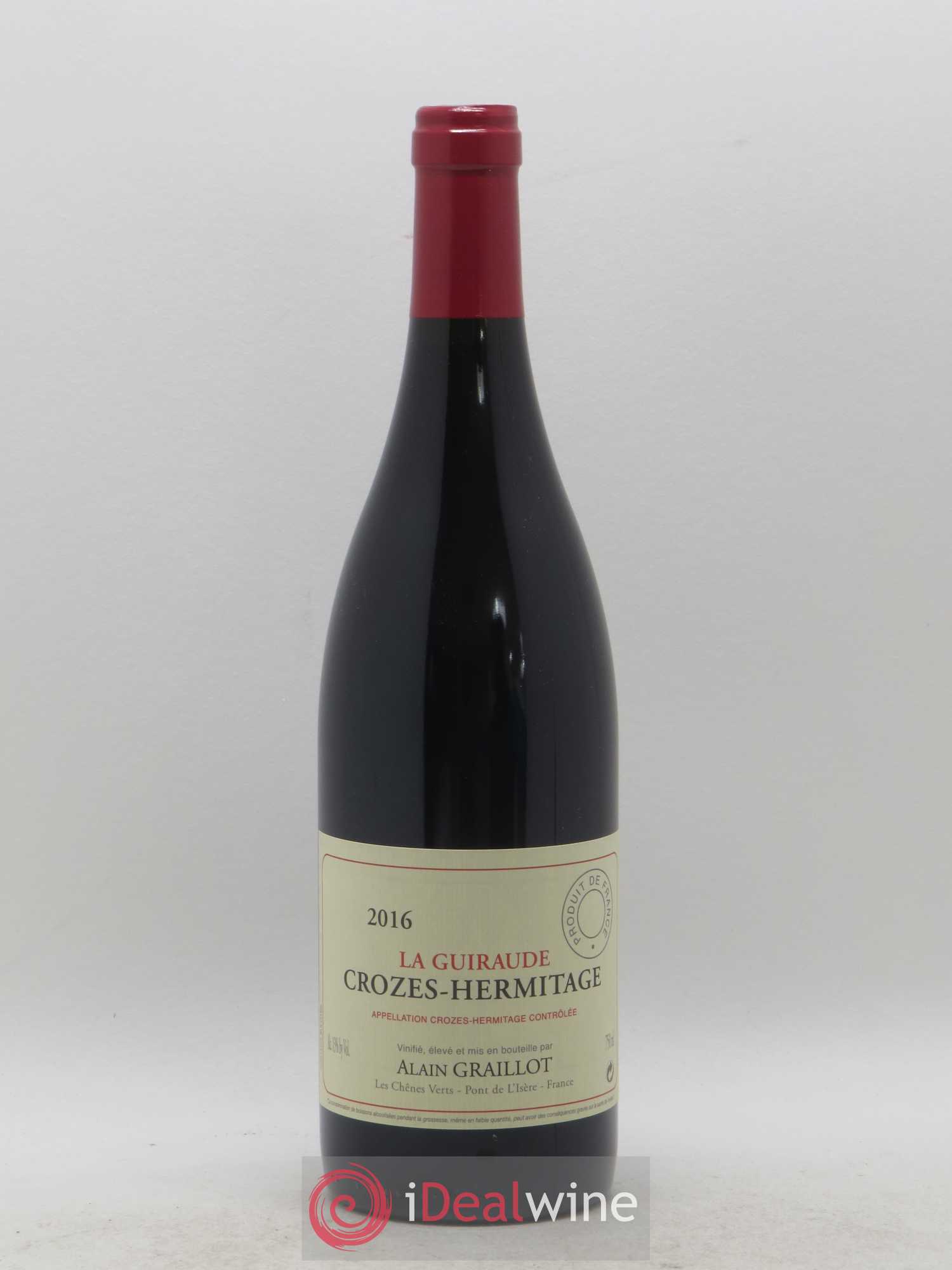 Crozes-Hermitage La Guiraude Domaine Graillot 2016 - Lot de 1 bouteille - 0