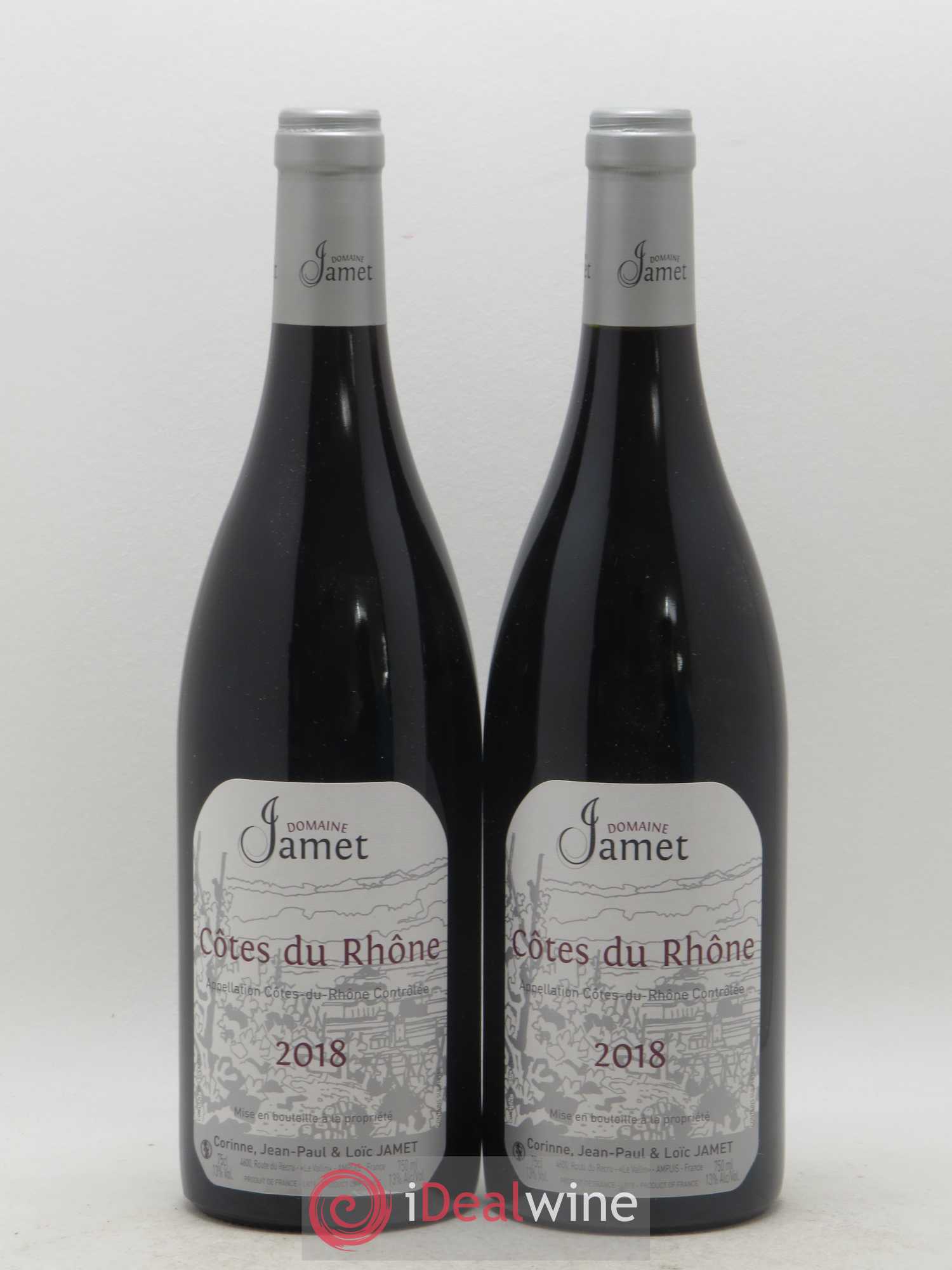 Côtes-du-Rhône Jamet (Domaine) 2018 - Lot de 2 bouteilles - 0
