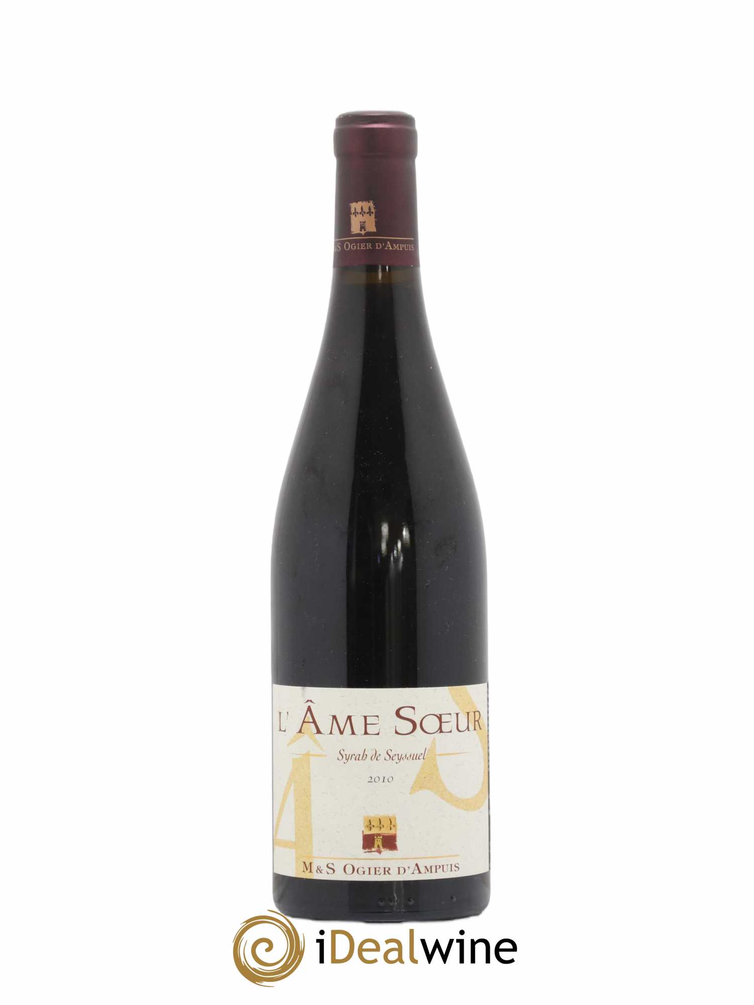 Collines Rhodaniennes L'Ame Soeur Syrah de Seyssuel Stéphane Ogier 2010 - Lot de 1 bouteille - 0
