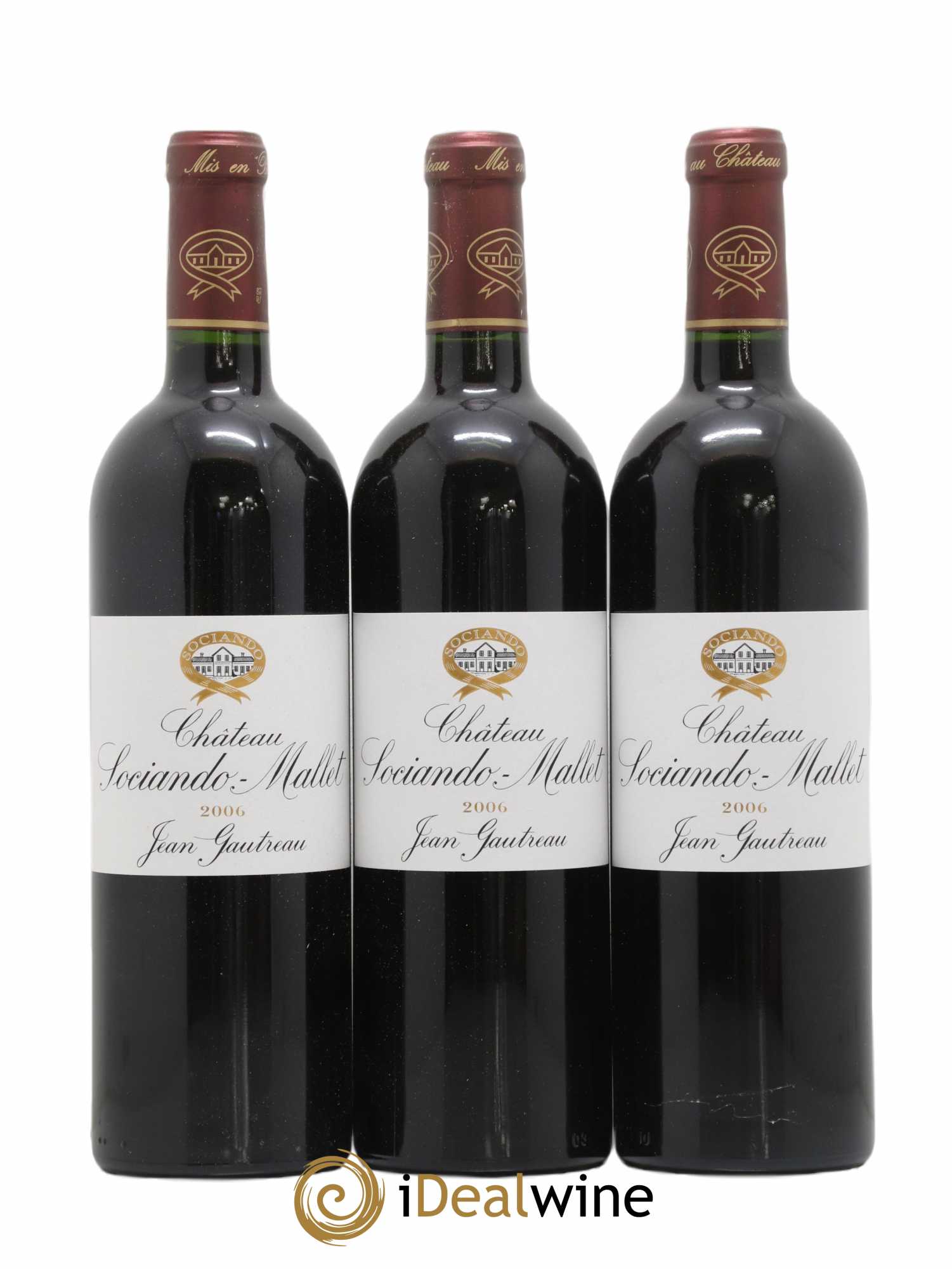 Château Sociando Mallet 2006 - Lot de 12 bouteilles - 1