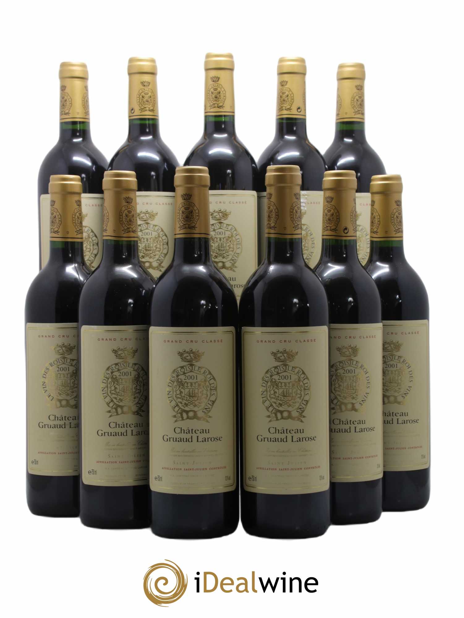 Château Gruaud Larose 2ème Grand Cru Classé 2001 - Lot de 11 bouteilles - 0