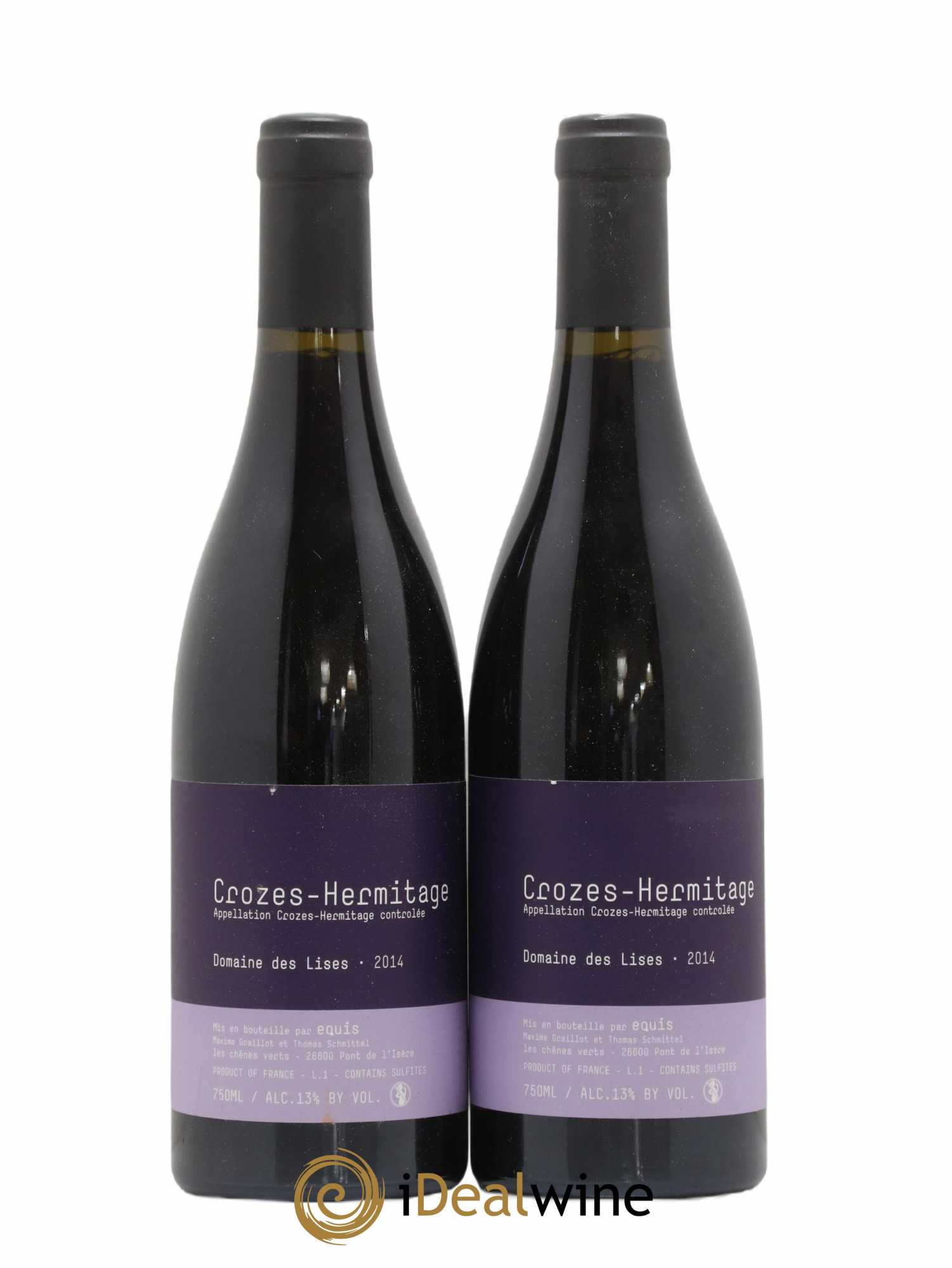Crozes-Hermitage Lises (Domaine des) 2014 - Lot de 2 bouteilles - 0