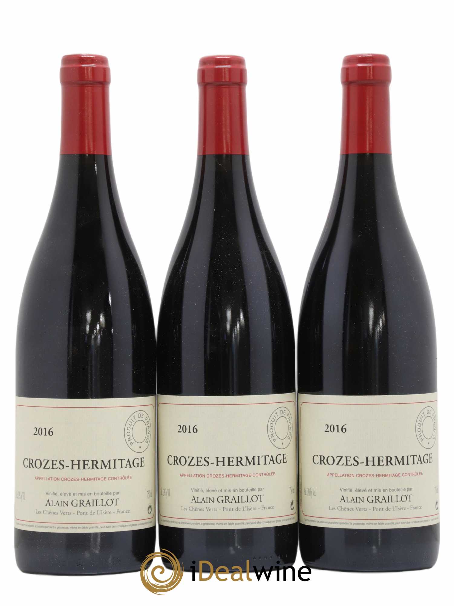 Crozes-Hermitage Domaine Graillot 2016 - Lot de 3 bouteilles - 0