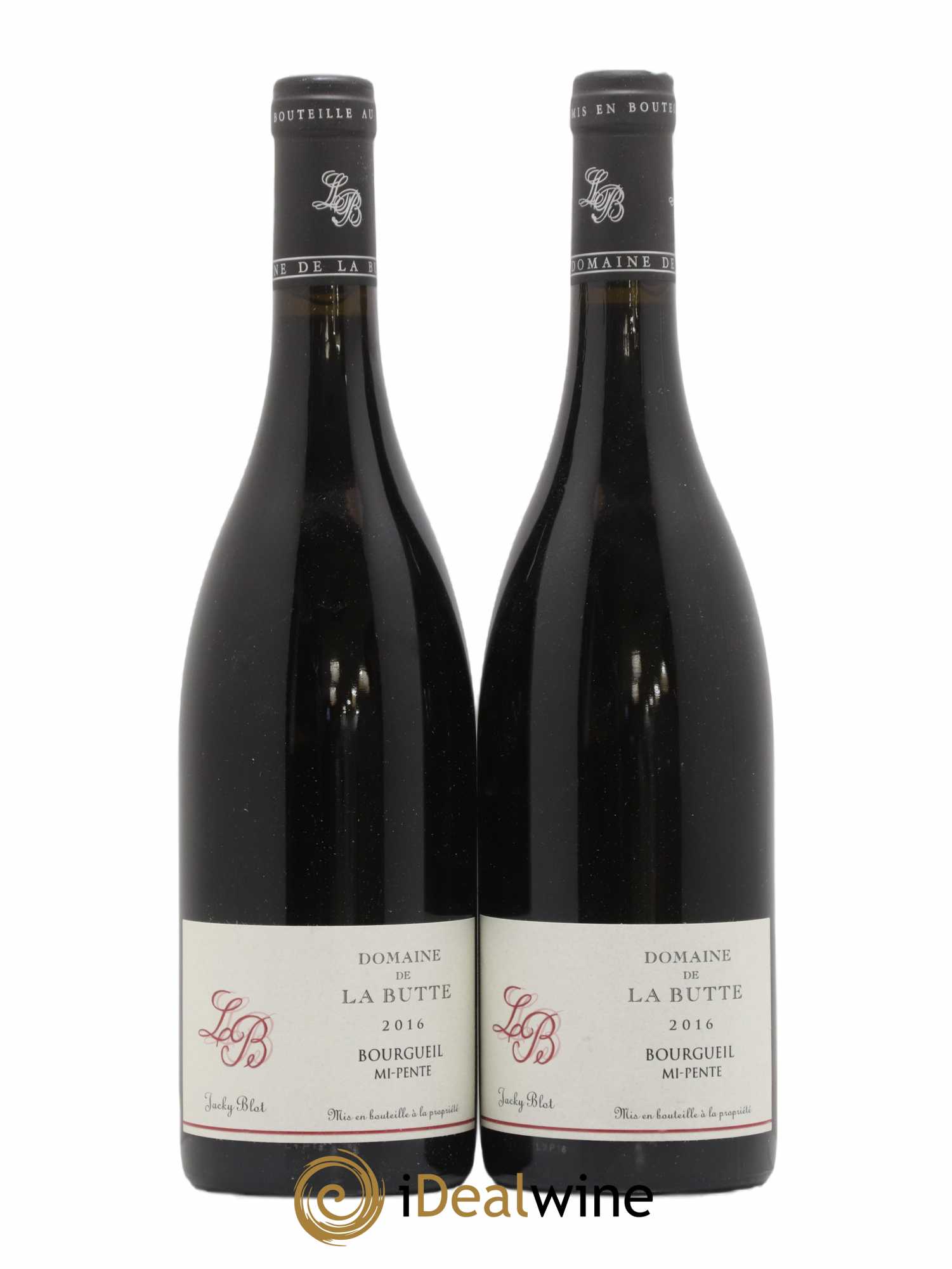 Bourgueil Mi-Pente Domaine de La Butte - Jacky Blot 2016 - Lot de 2 bouteilles - 0
