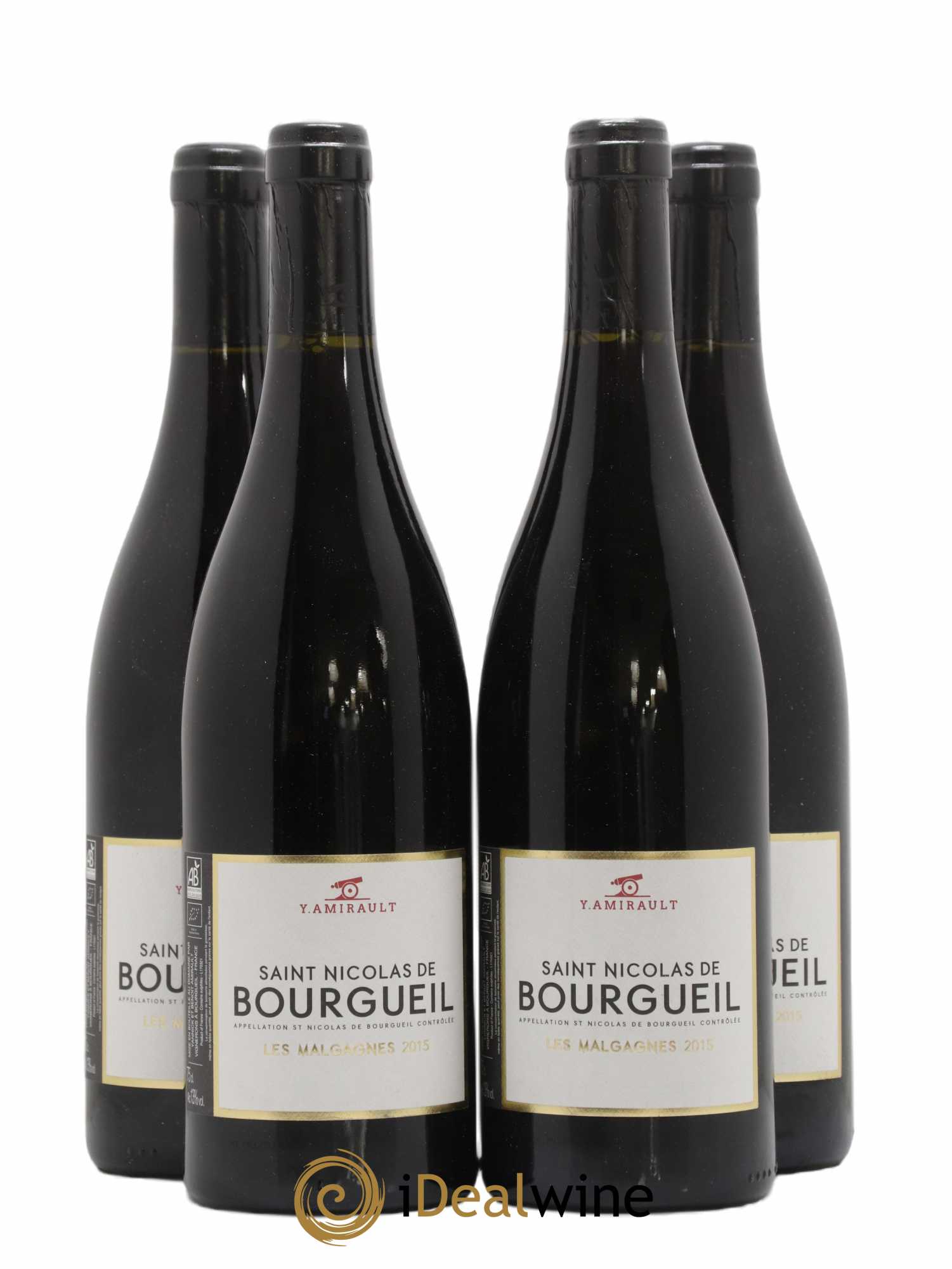 Saint-Nicolas de Bourgueil Les Malgagnes Yannick Amirault (Domaine) (sans prix de réserve) 2015 - Lot de 4 bouteilles - 0