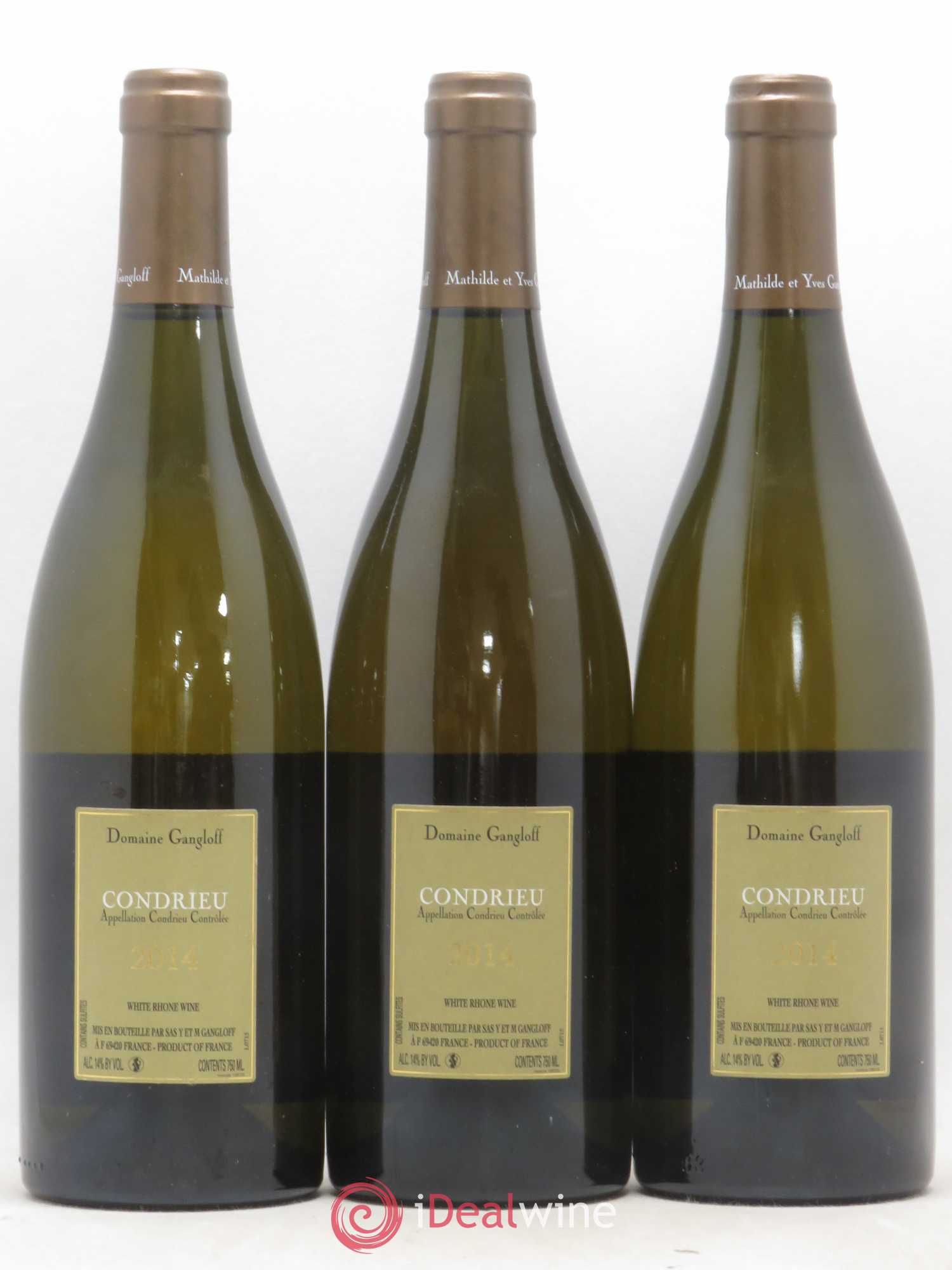 Condrieu Domaine Gangloff (Domaine) 2014 - Lot de 3 bouteilles - 1