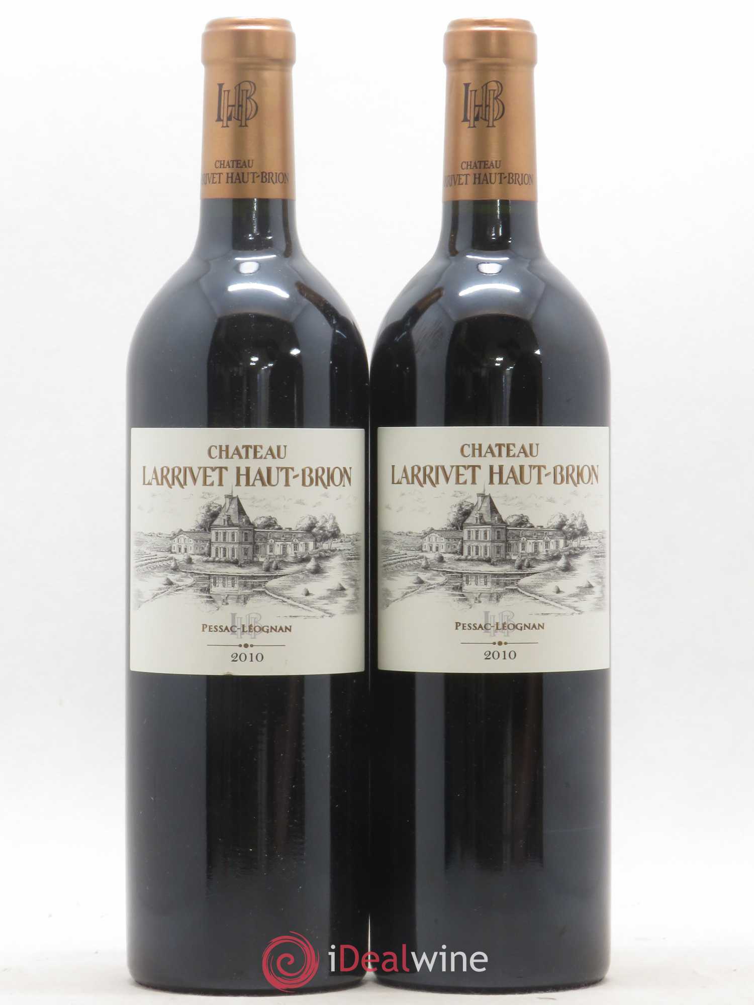 Château Larrivet Haut-Brion 2010 - Lot de 2 bouteilles - 0