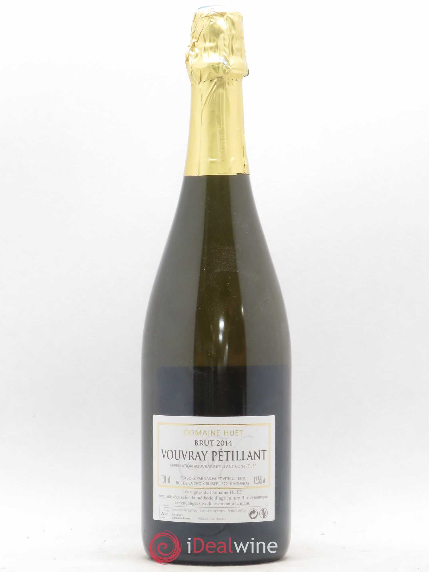 Vouvray Pétillant Brut Domaine Huet 2014 - Lot de 1 bouteille - 1