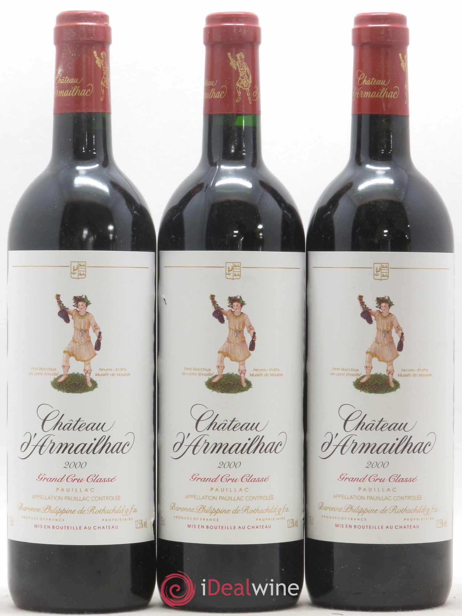 Château d' Armailhac - Mouton Baron(ne) Philippe 5ème Grand Cru Classé 2000 - Lotto di 6 bottiglie - 1