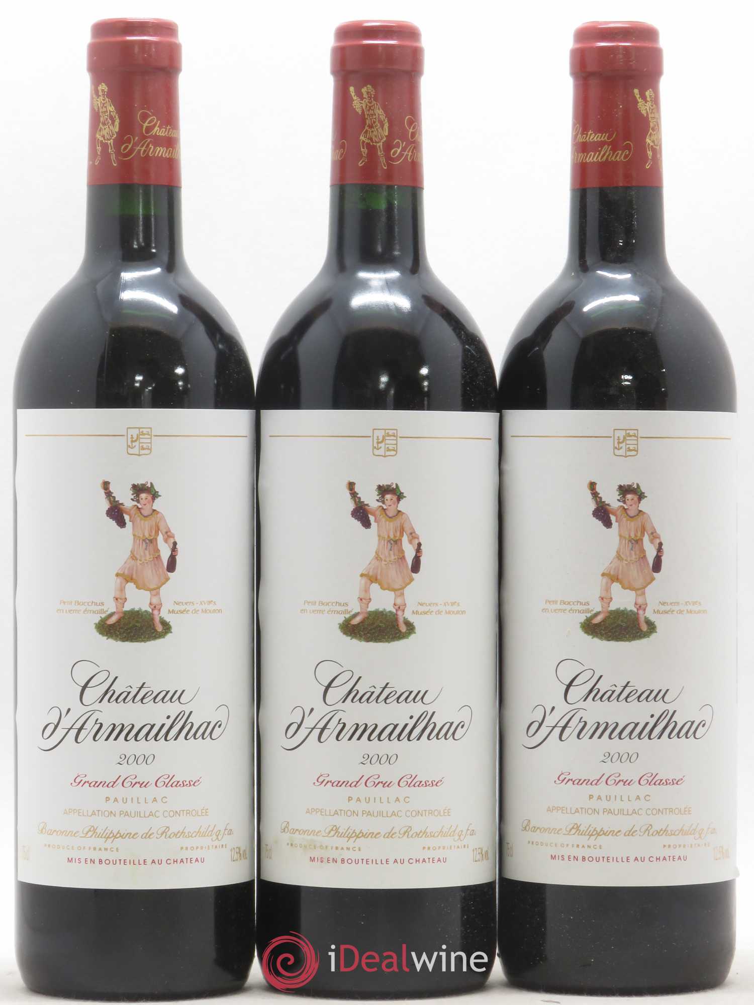 Château d' Armailhac - Mouton Baron(ne) Philippe 5ème Grand Cru Classé 2000 - Lotto di 6 bottiglie - 2