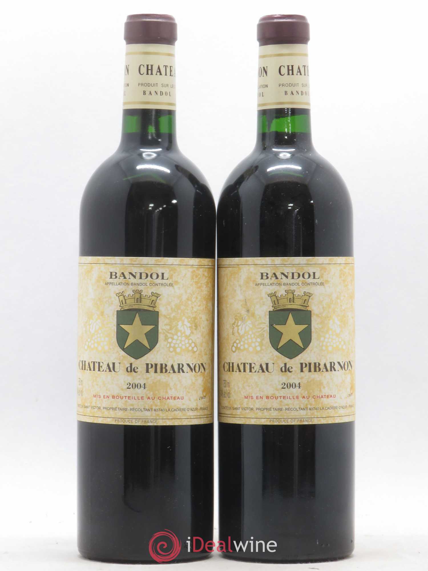 Bandol Château de Pibarnon Comte de Saint-Victor 2004 - Lot de 2 bouteilles - 0