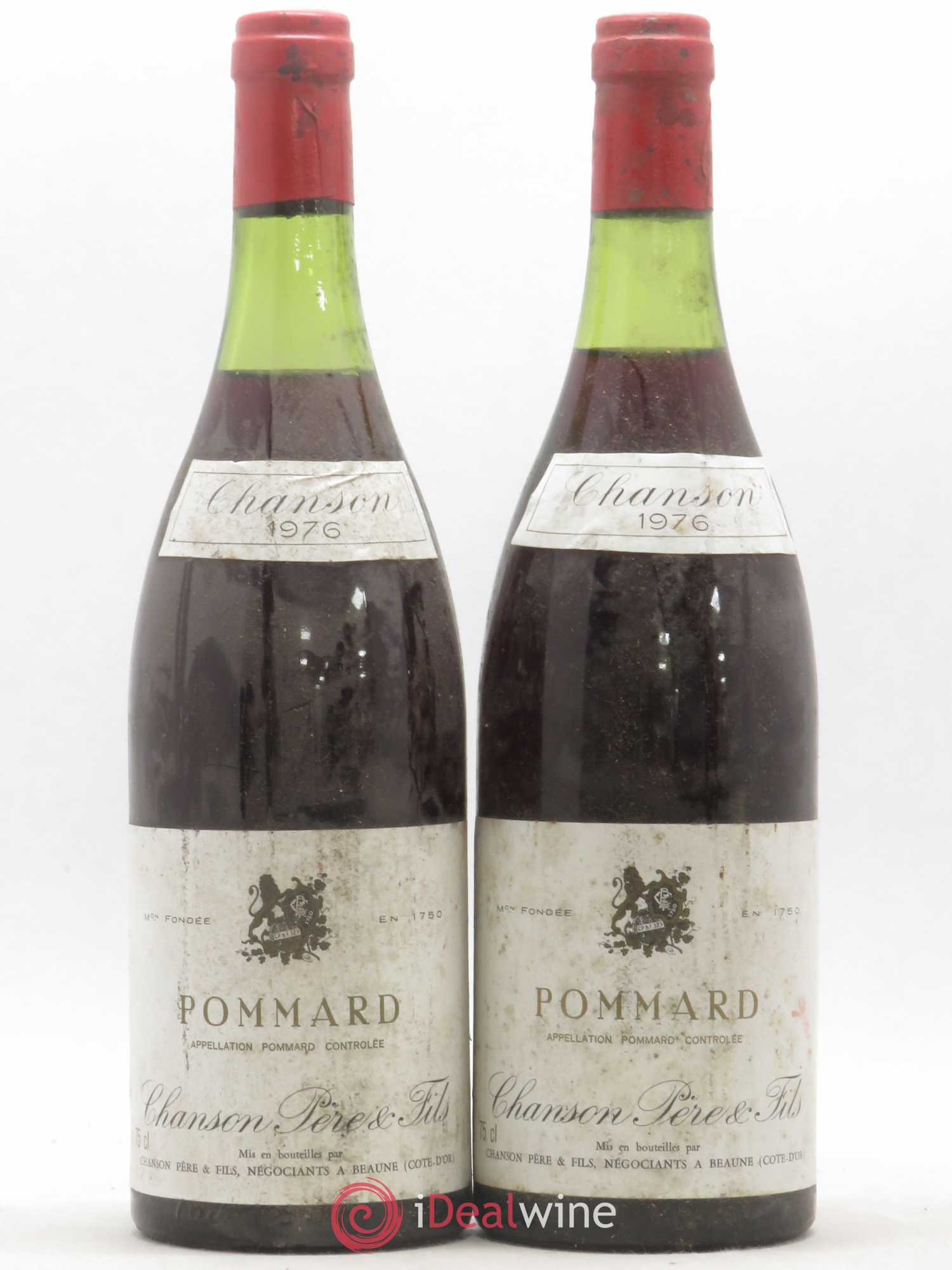 Pommard Chanson 1976 - Lot de 2 bouteilles - 0